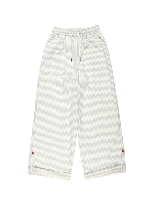 SEERSUCKER BUTTON PANTS (STRIPE)