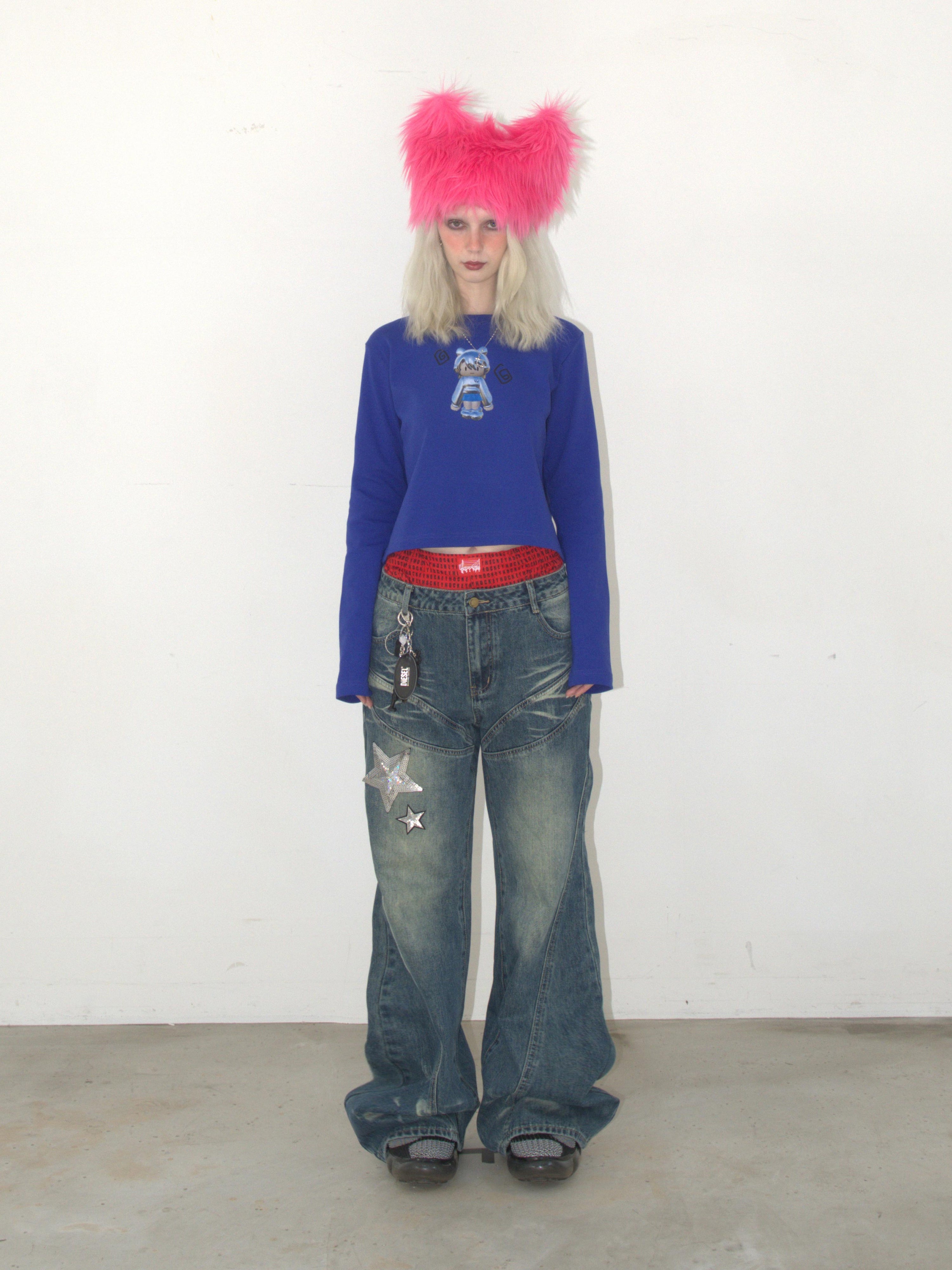 Kater Moji Long Sleeve BLUE - KATER 카터 - CAVA LIFE