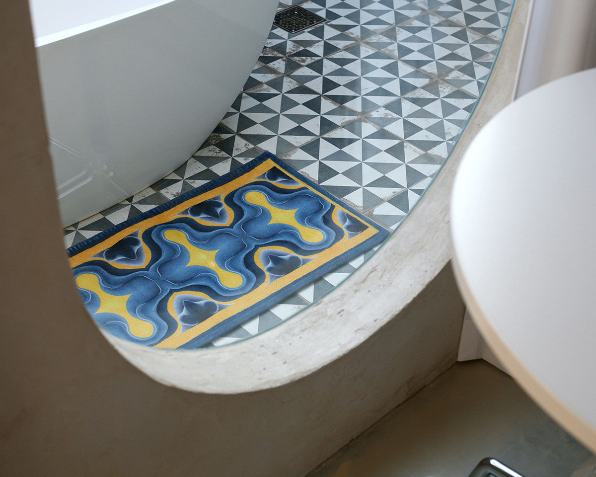 BLUE SHELL RUG - inmiro 인미로 - CAVA LIFE