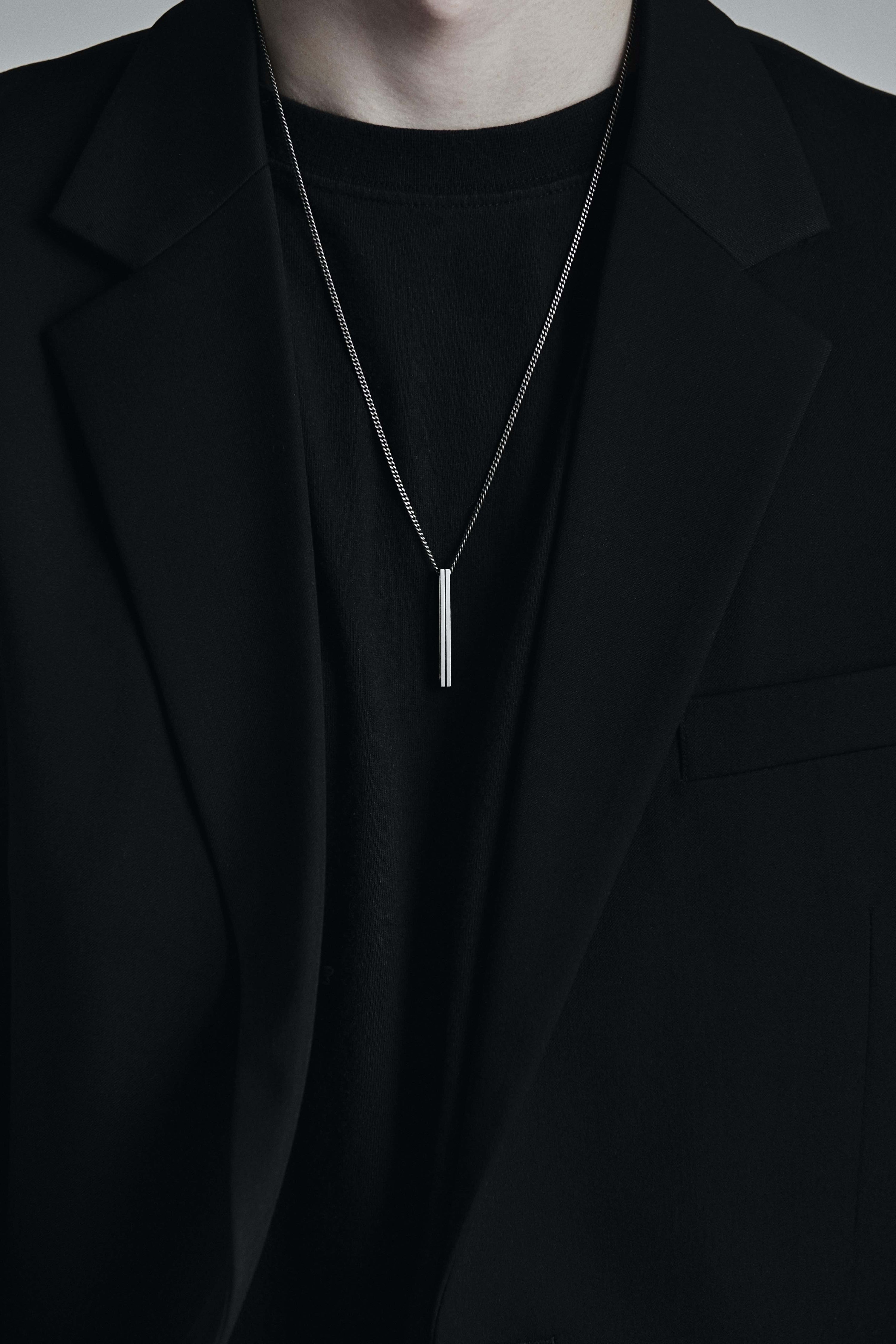 One line bar pendant - OVERTHELINE 오버더라인 - CAVA LIFE