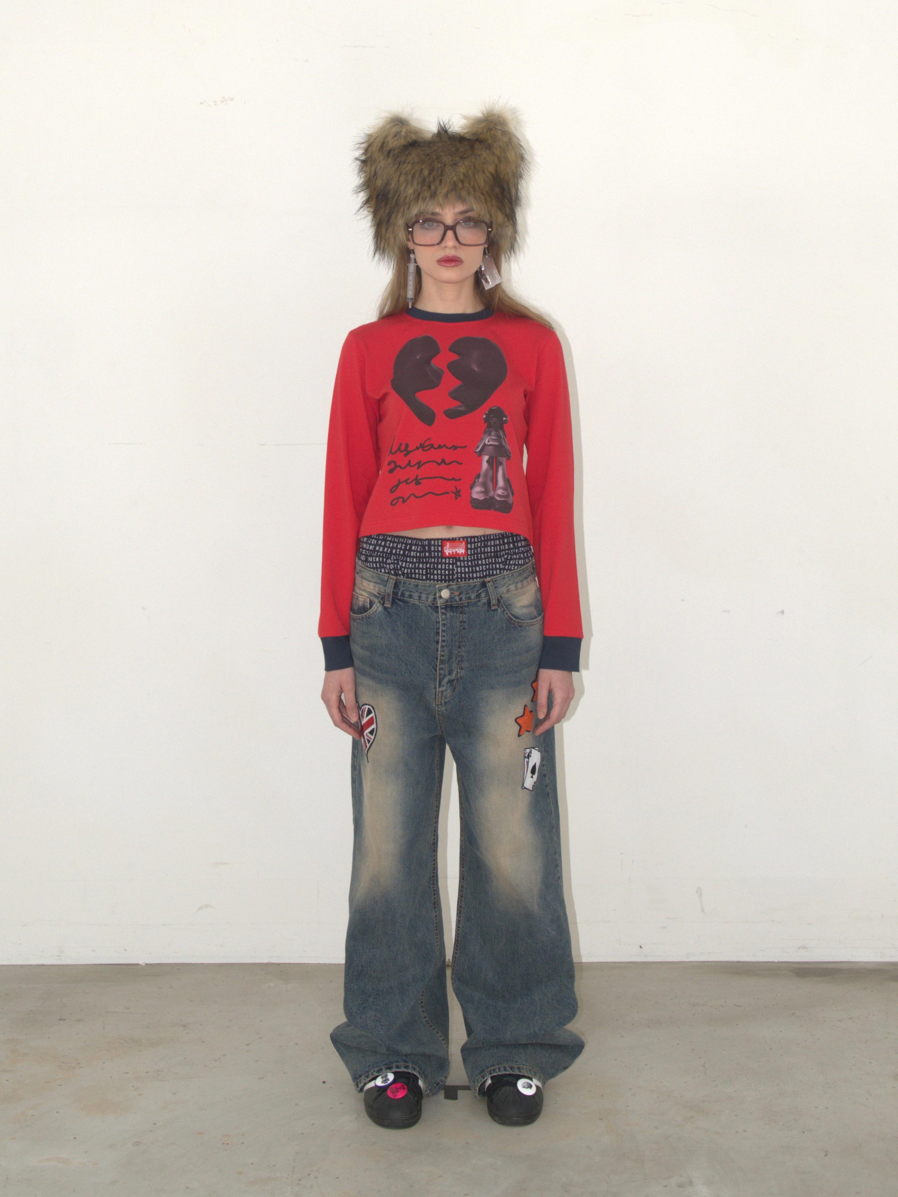 Letter From Alien Long Sleeve RED - KATER 카터 - CAVA LIFE