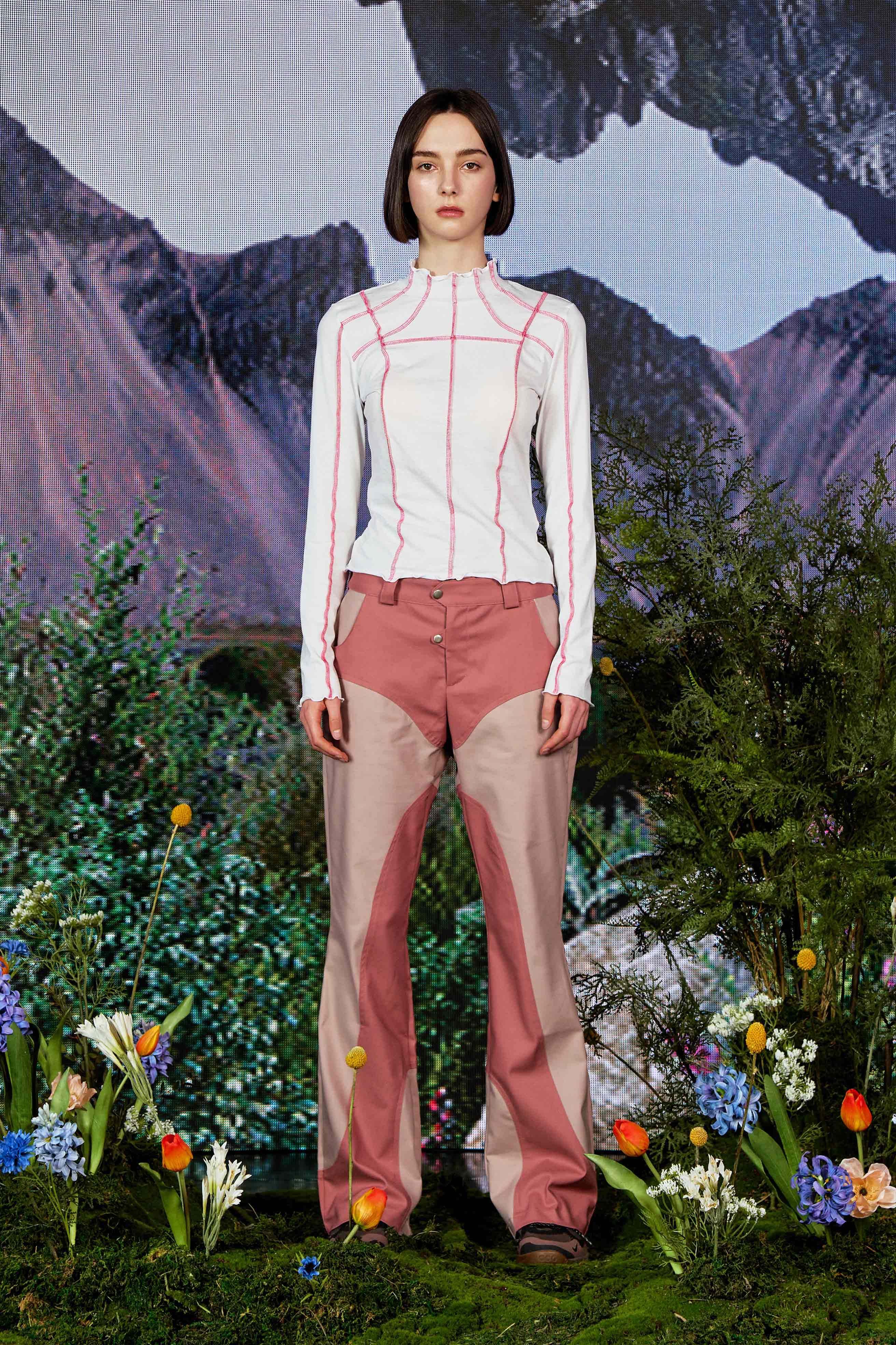 Body Sculpture Semi Bootcut Pants PINK - KATER 카터 - CAVA LIFE