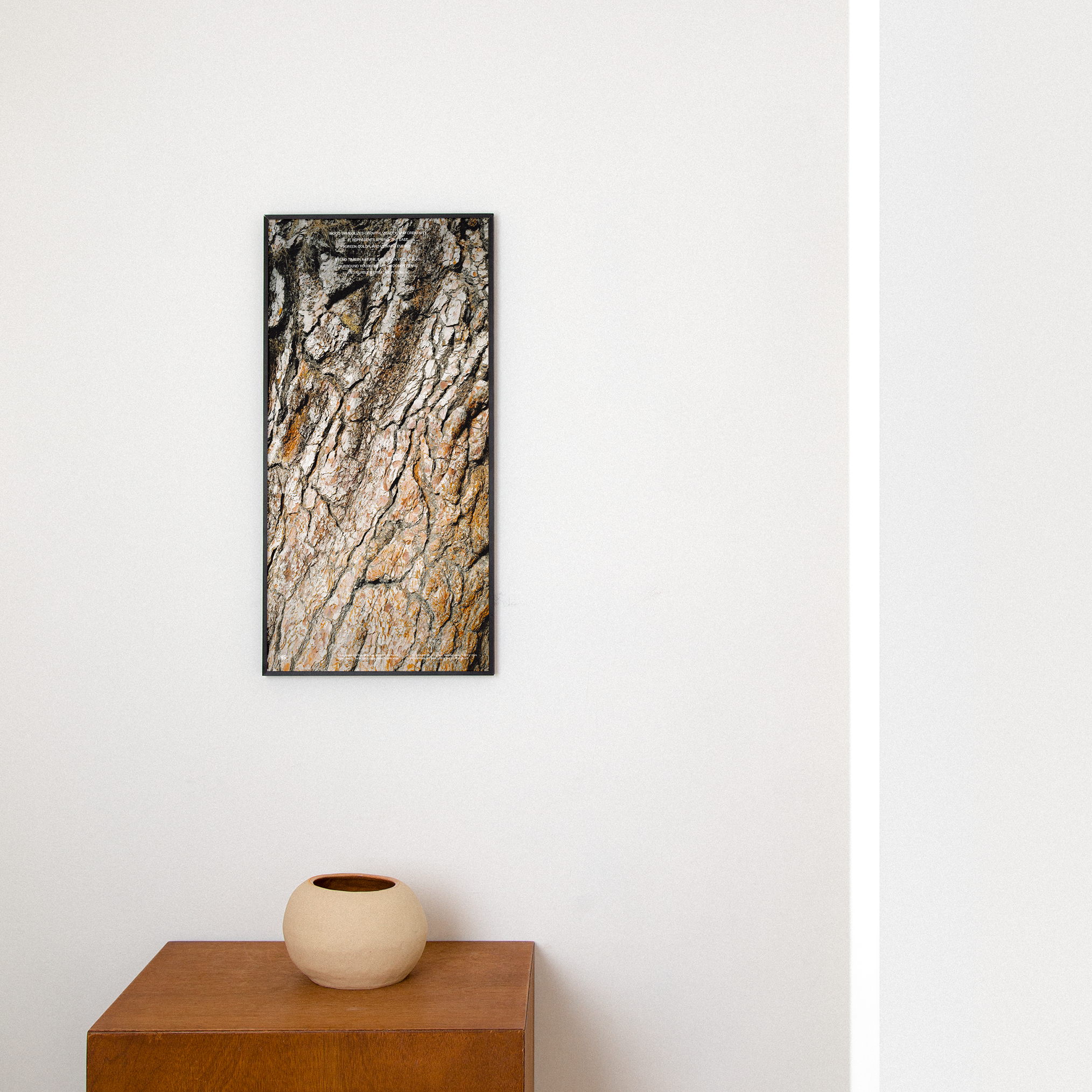 목 사주 질감 파노라마 개운 포스터 / Keep blomming