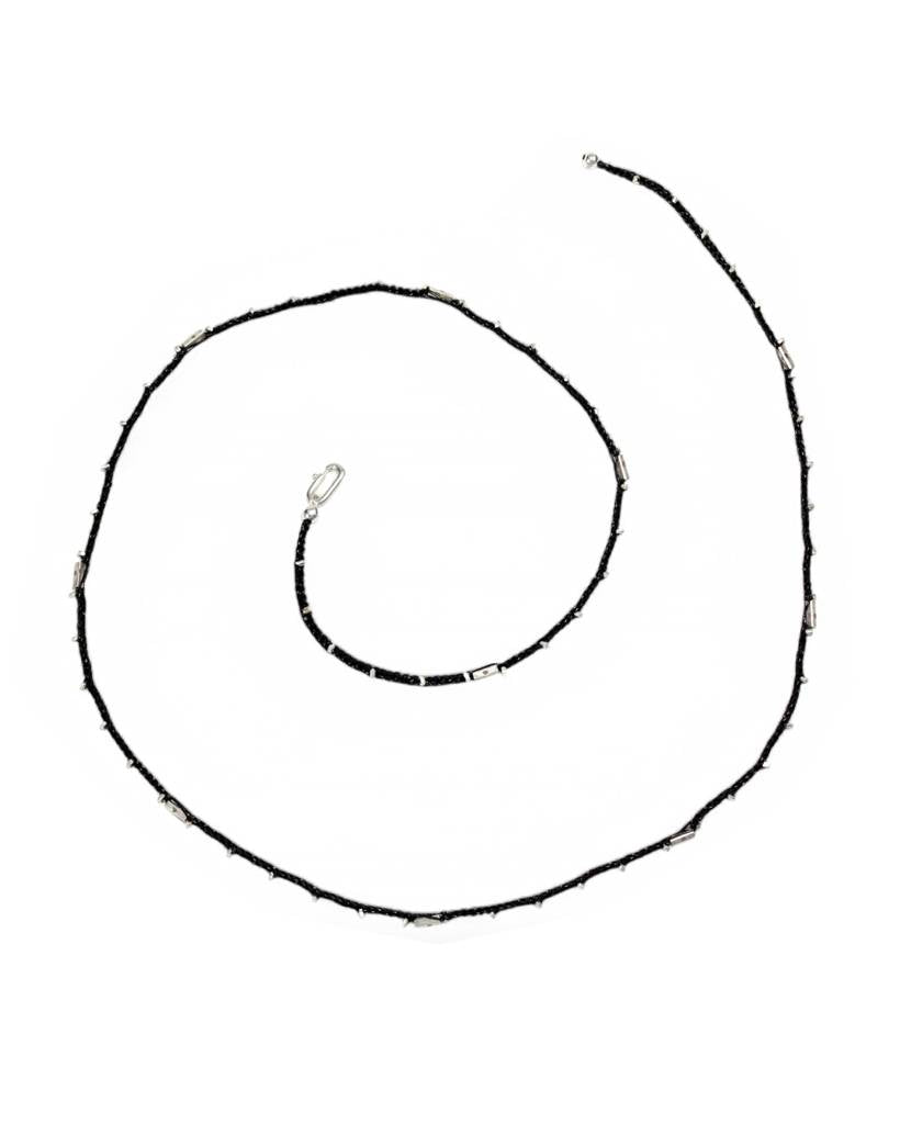 silver fever metallic crochet necklace & bodychain (bold)