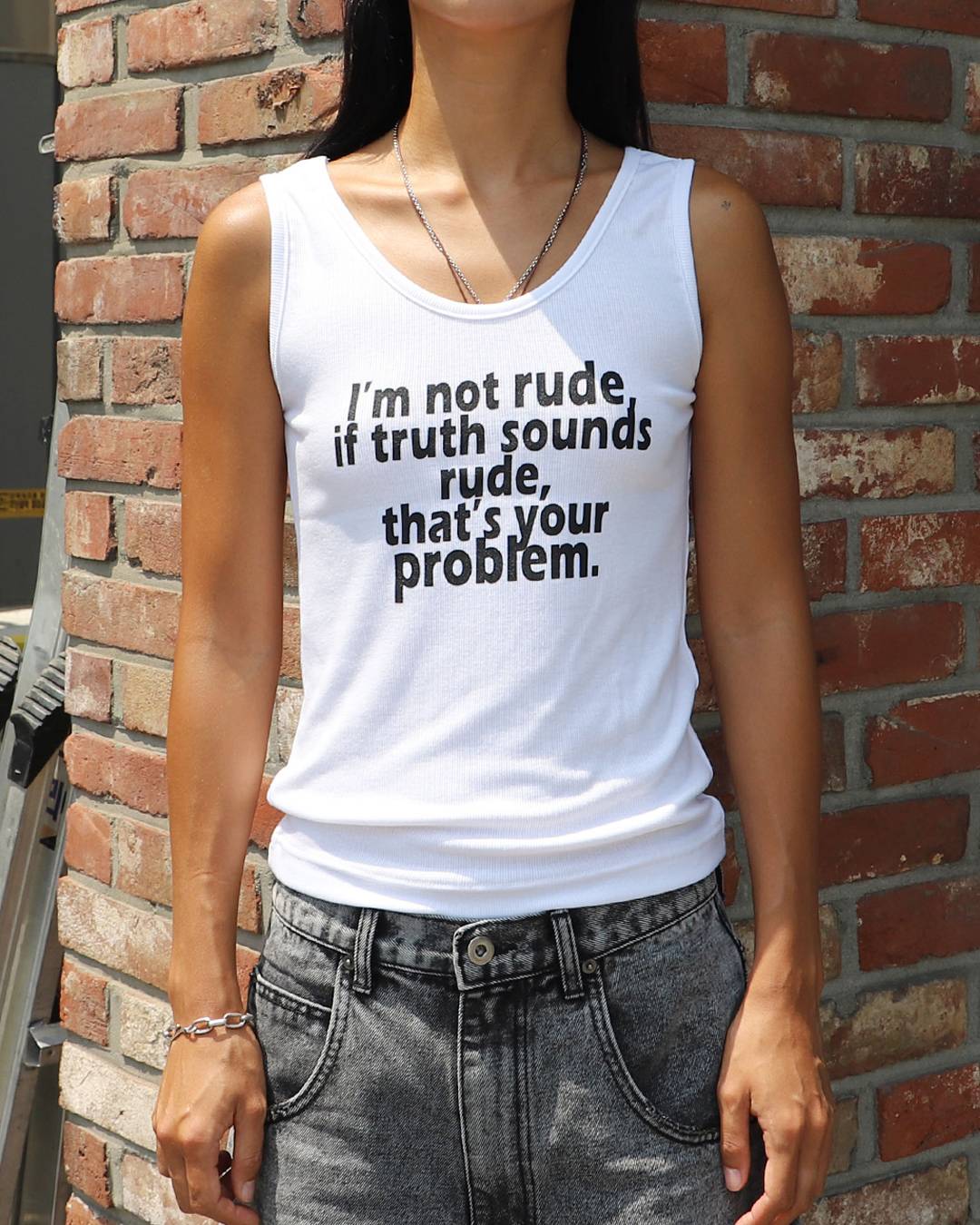 RUDE Sleeveless (WHITE)