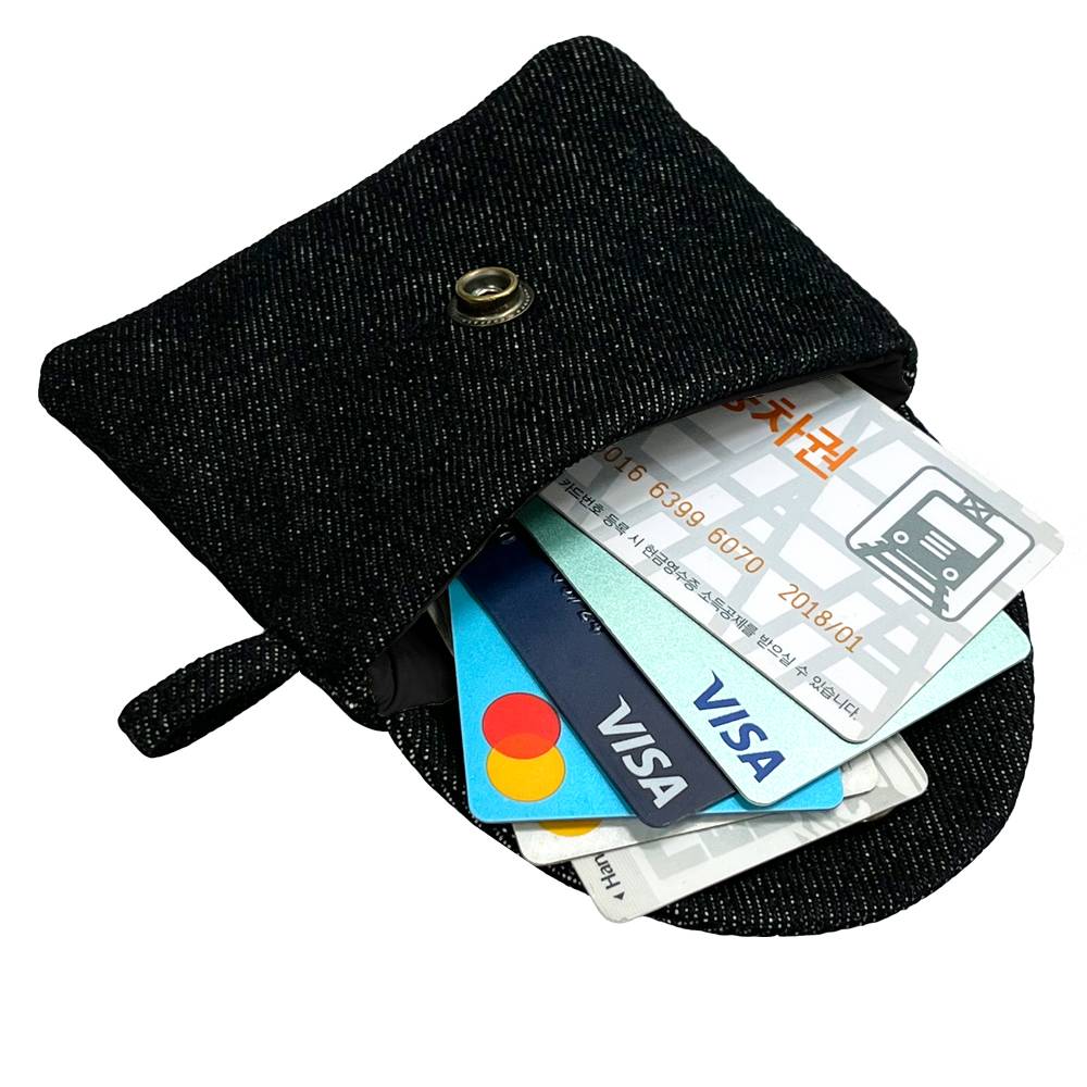 나비 수집 데님 카드지갑 NB013