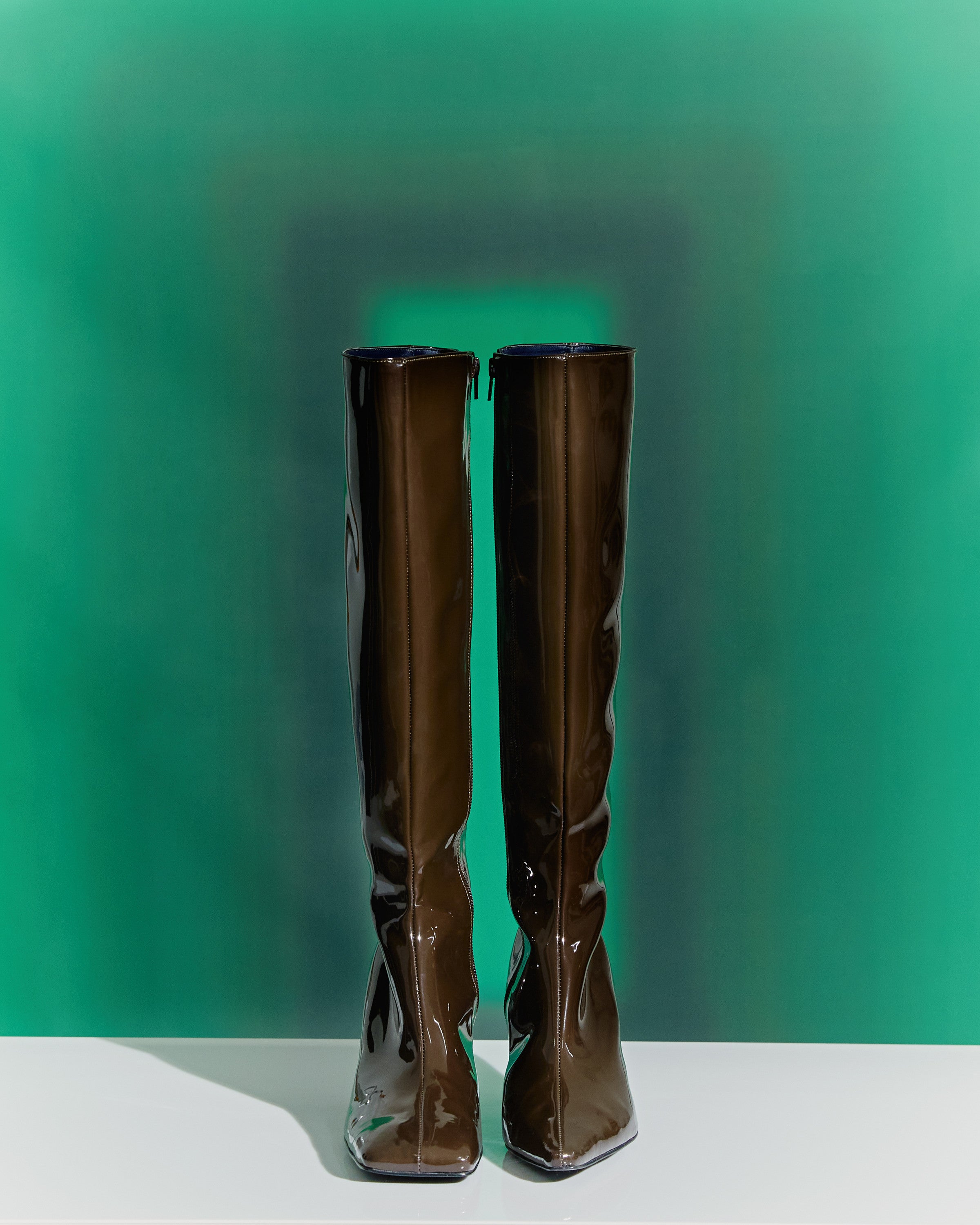 TRI-QUARE BOOTS in CEDAR BROWN - SUN WOO 선우 - CAVA LIFE