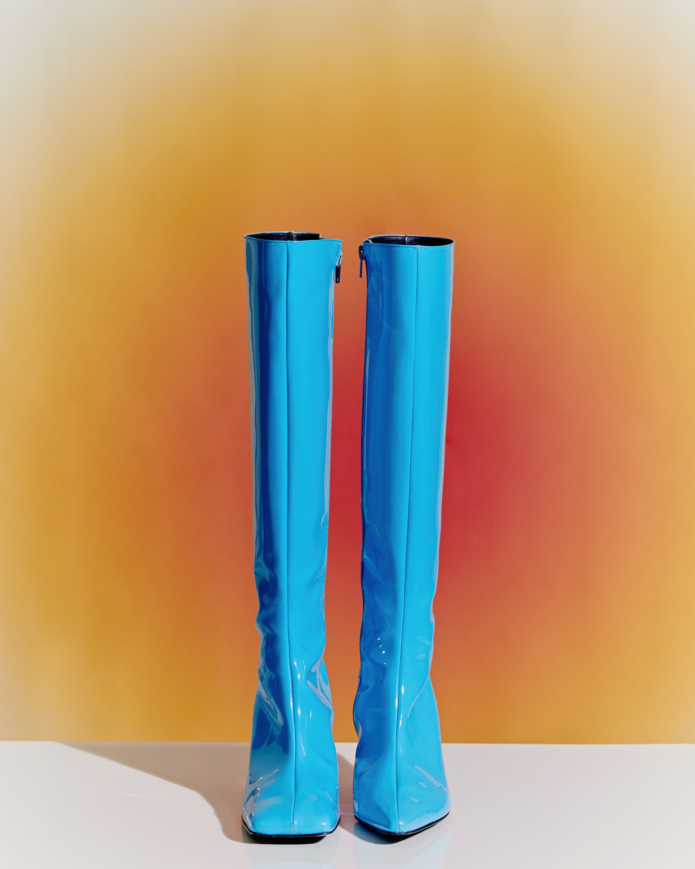 TRI-QUARE BOOTS in TURQUOISE - SUN WOO 선우 - CAVA LIFE