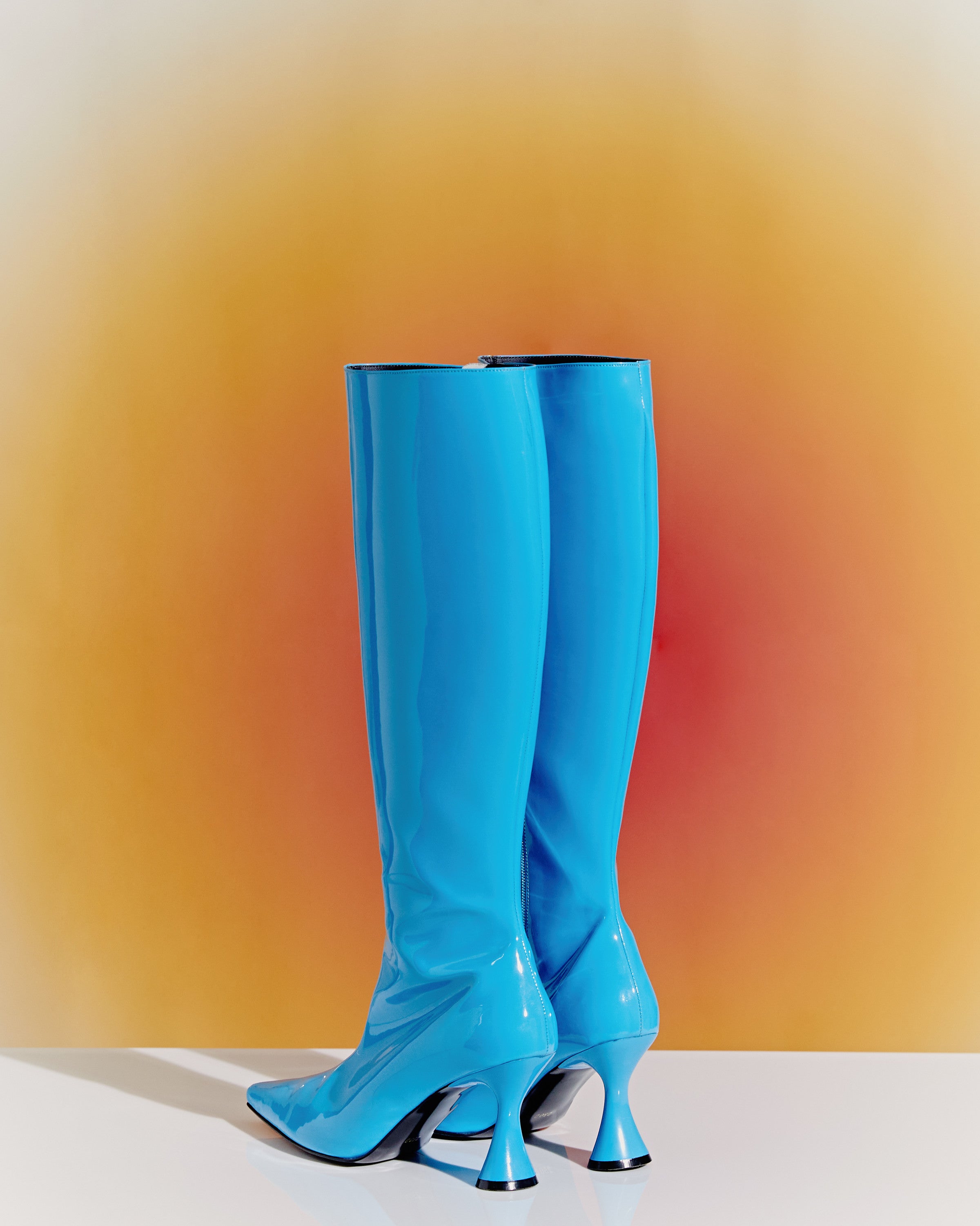TRI-QUARE BOOTS in TURQUOISE - SUN WOO 선우 - CAVA LIFE