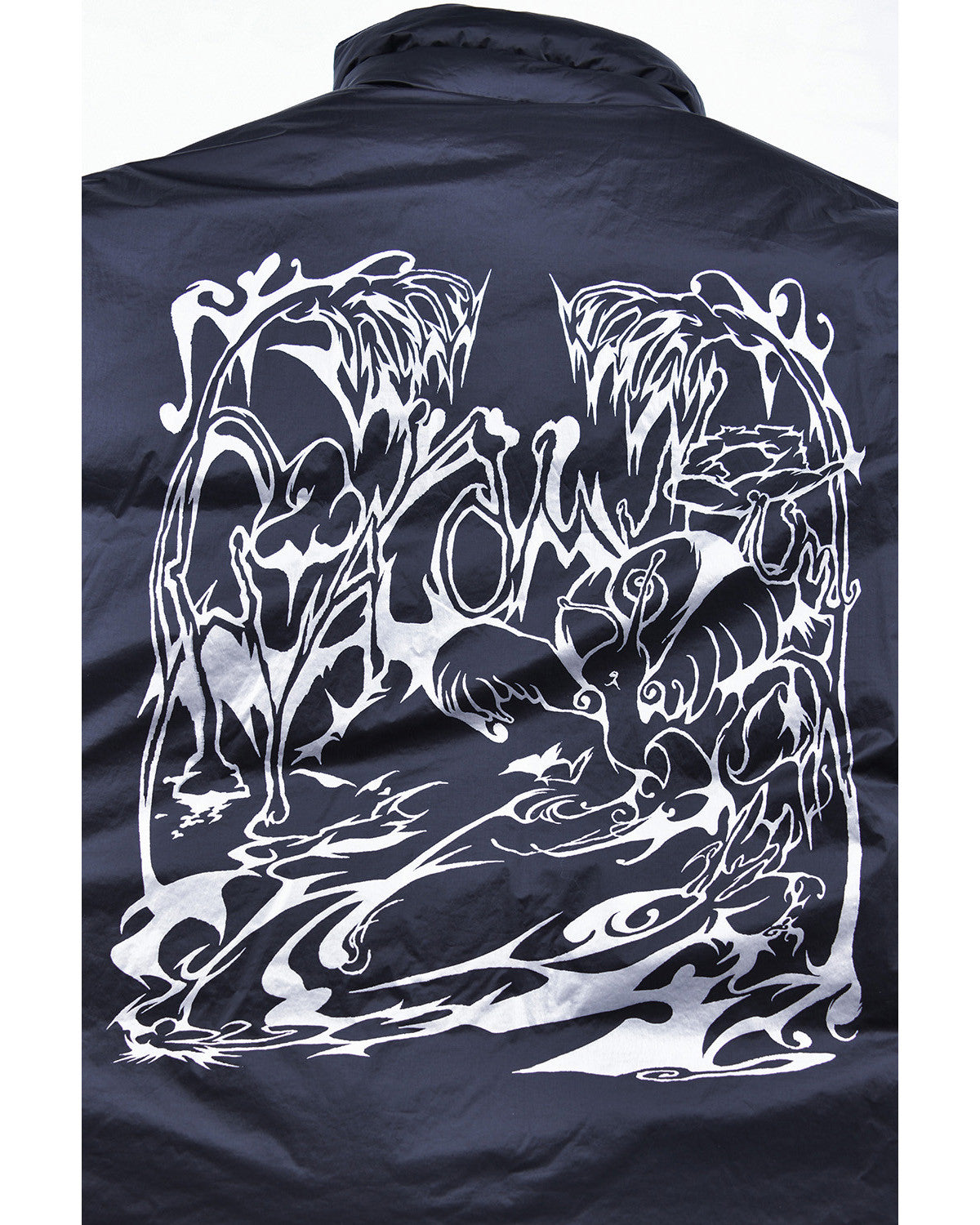 フォイルリバーシブルパディングジャケット/ブラック