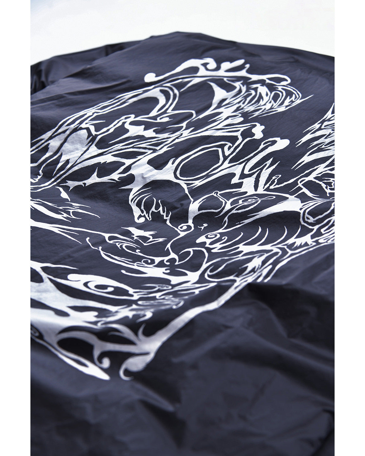 フォイルリバーシブルパディングジャケット/ブラック