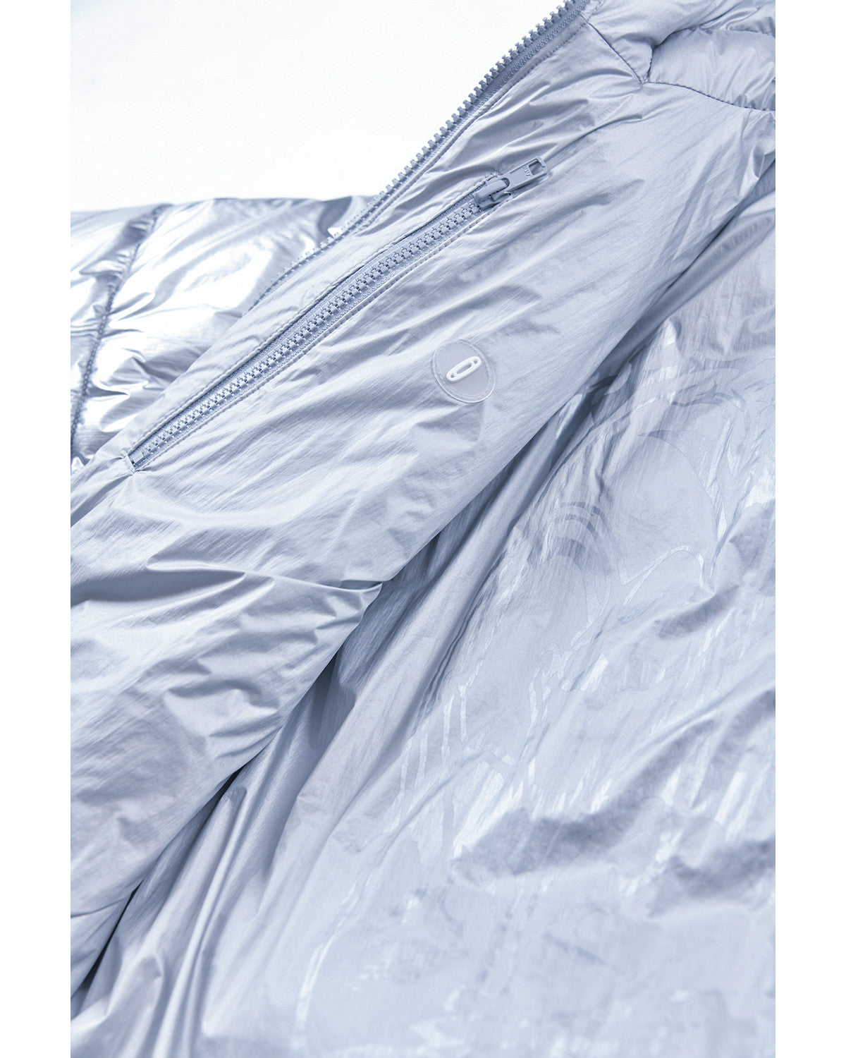 FOIL REVERSIBLE PADDING JACKET / SILVER