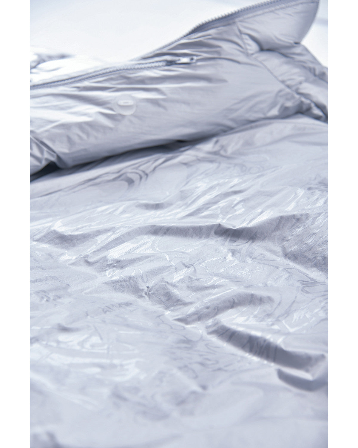 FOIL REVERSIBLE PADDING JACKET / SILVER