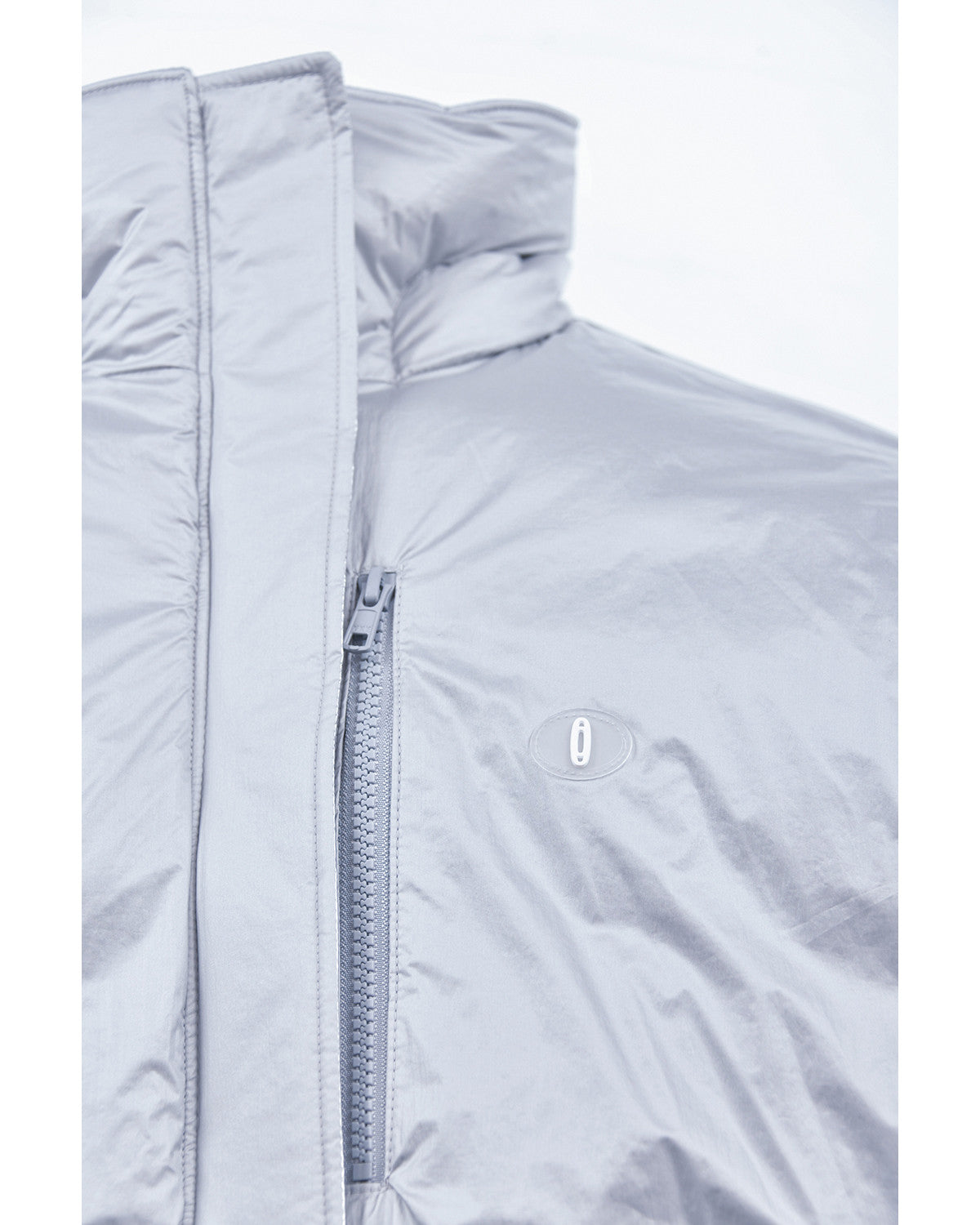 FOIL REVERSIBLE PADDING JACKET / SILVER