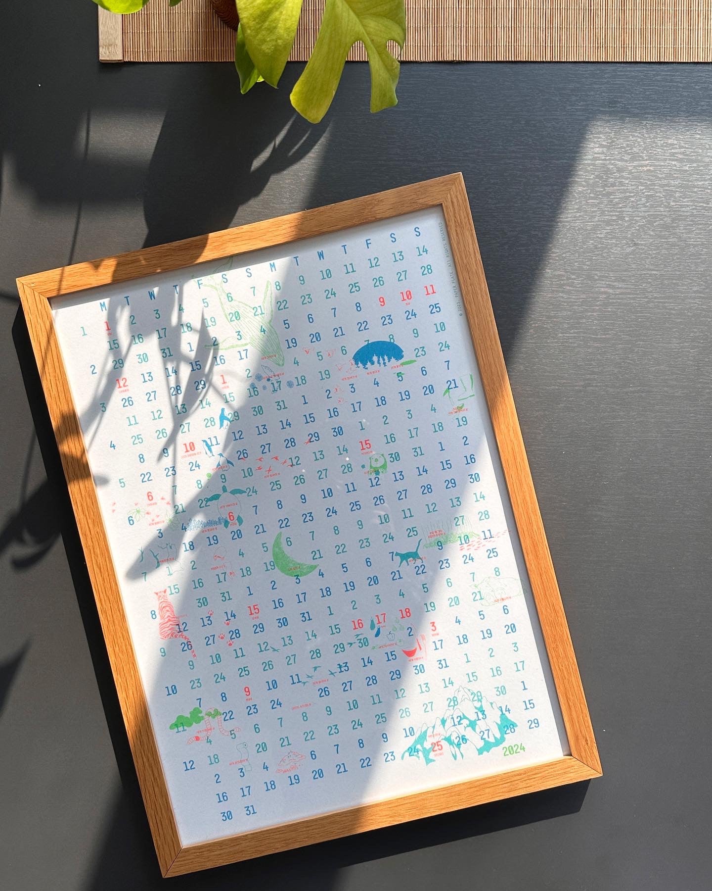 페이퍼플레이트 2024 달력 A3 - PAPER PLATE 페이퍼플레이트 - CAVA LIFE