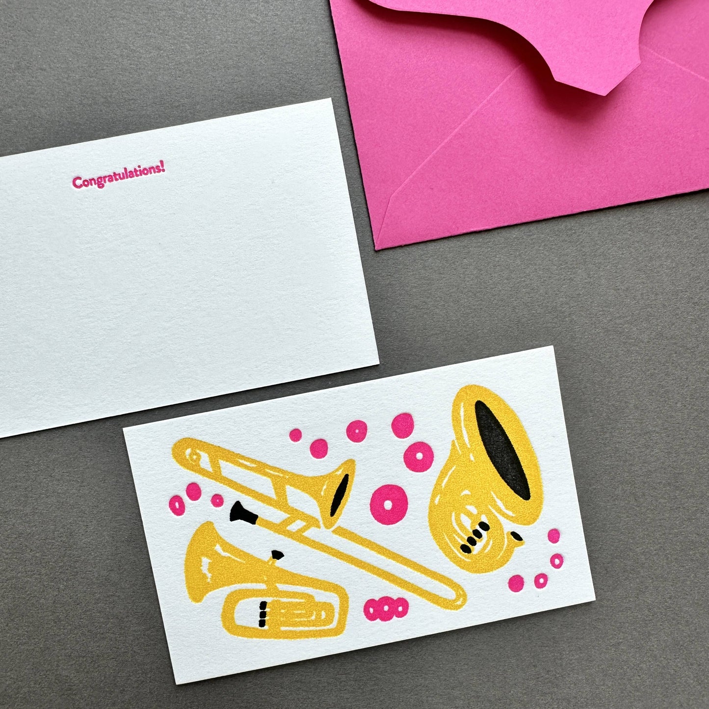 [SMALL PLATES] Brass Band Message Card