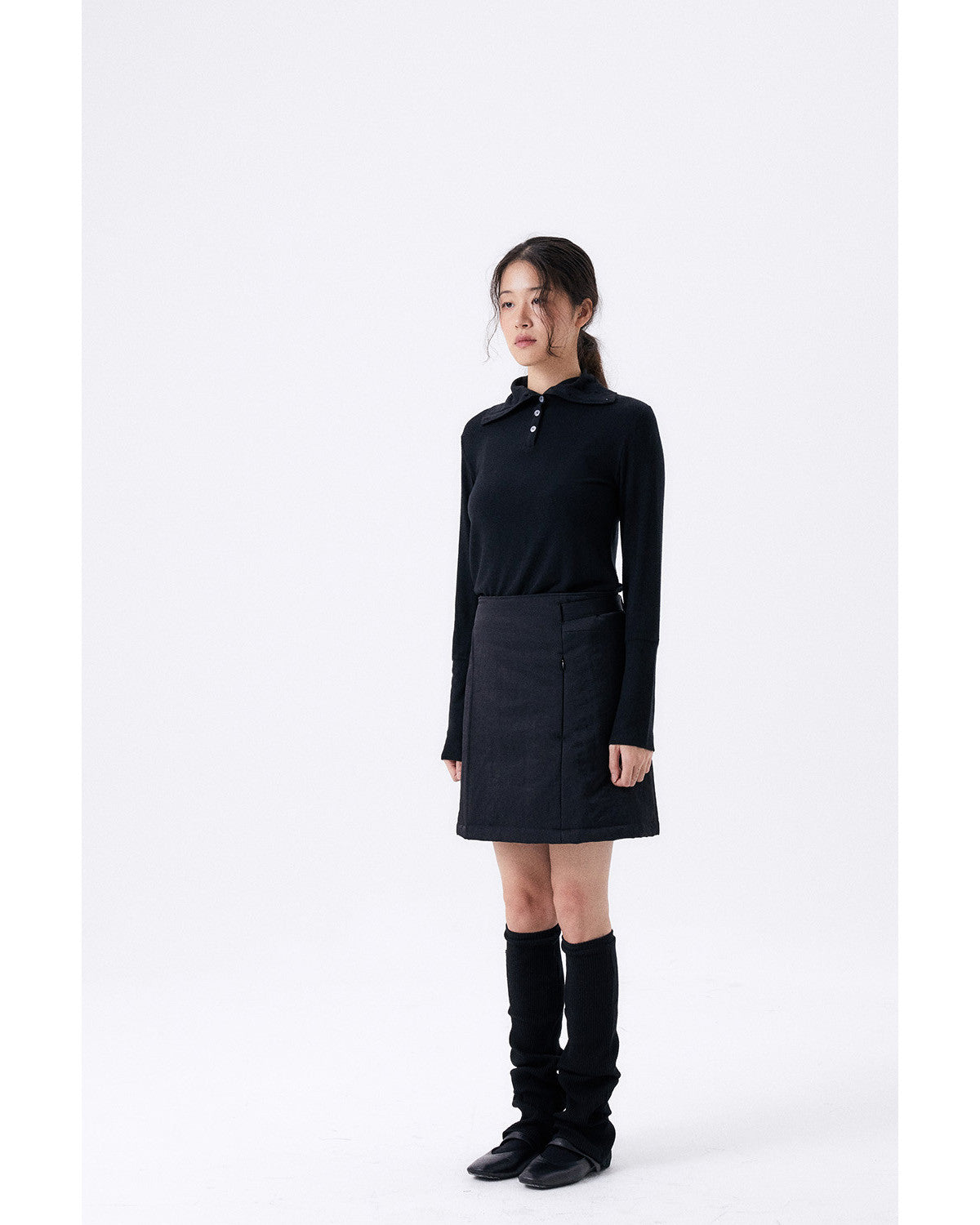 패딩 스커트 / 블랙 - HALOMINIUM  할로미늄 - CAVA LIFE