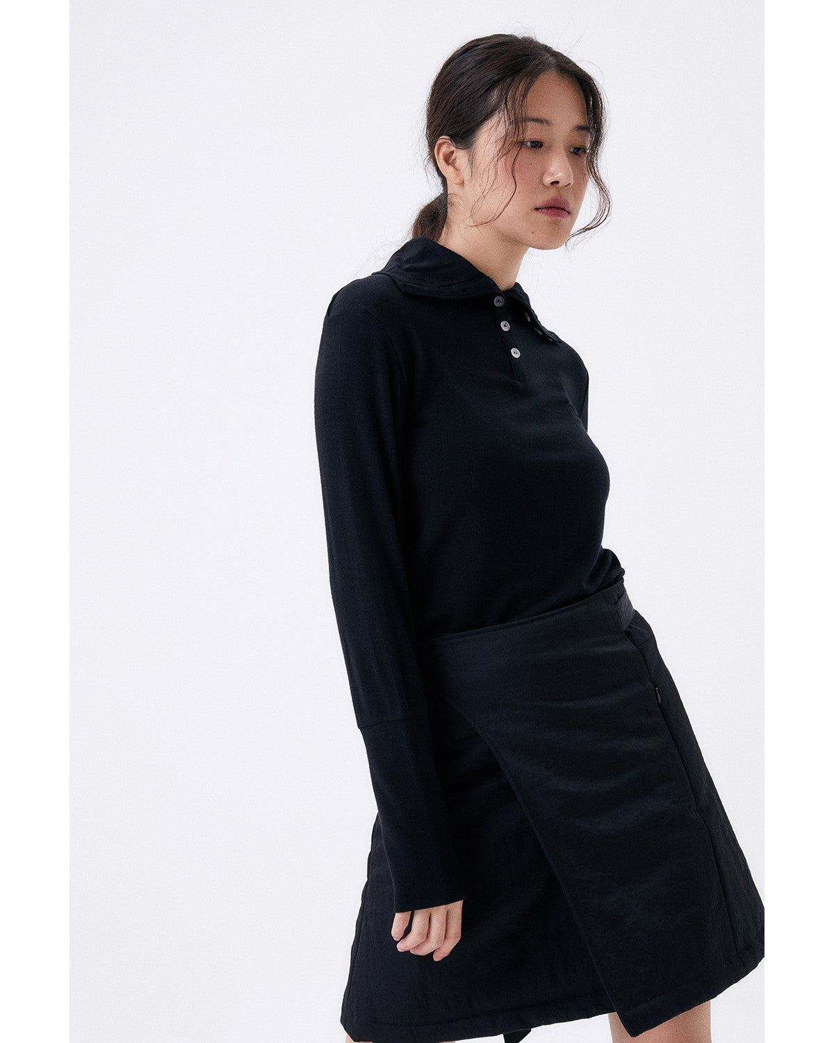 패딩 스커트 / 블랙 - HALOMINIUM  할로미늄 - CAVA LIFE