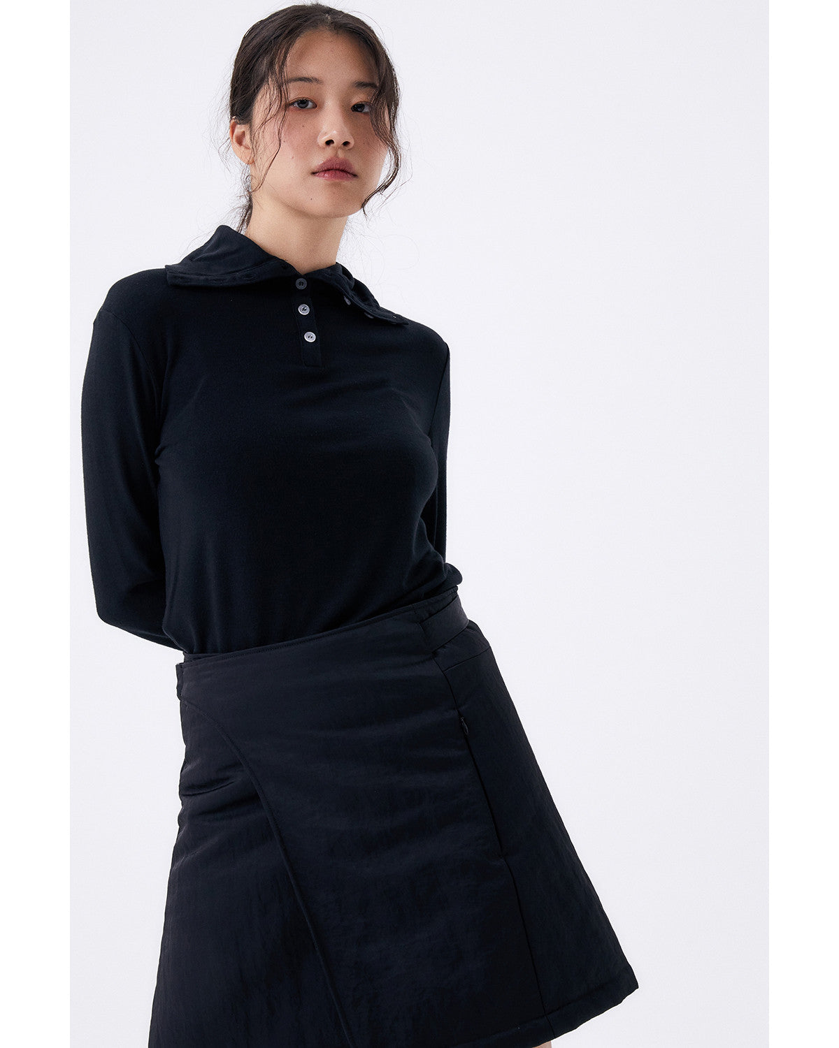 패딩 스커트 / 블랙 - HALOMINIUM  할로미늄 - CAVA LIFE