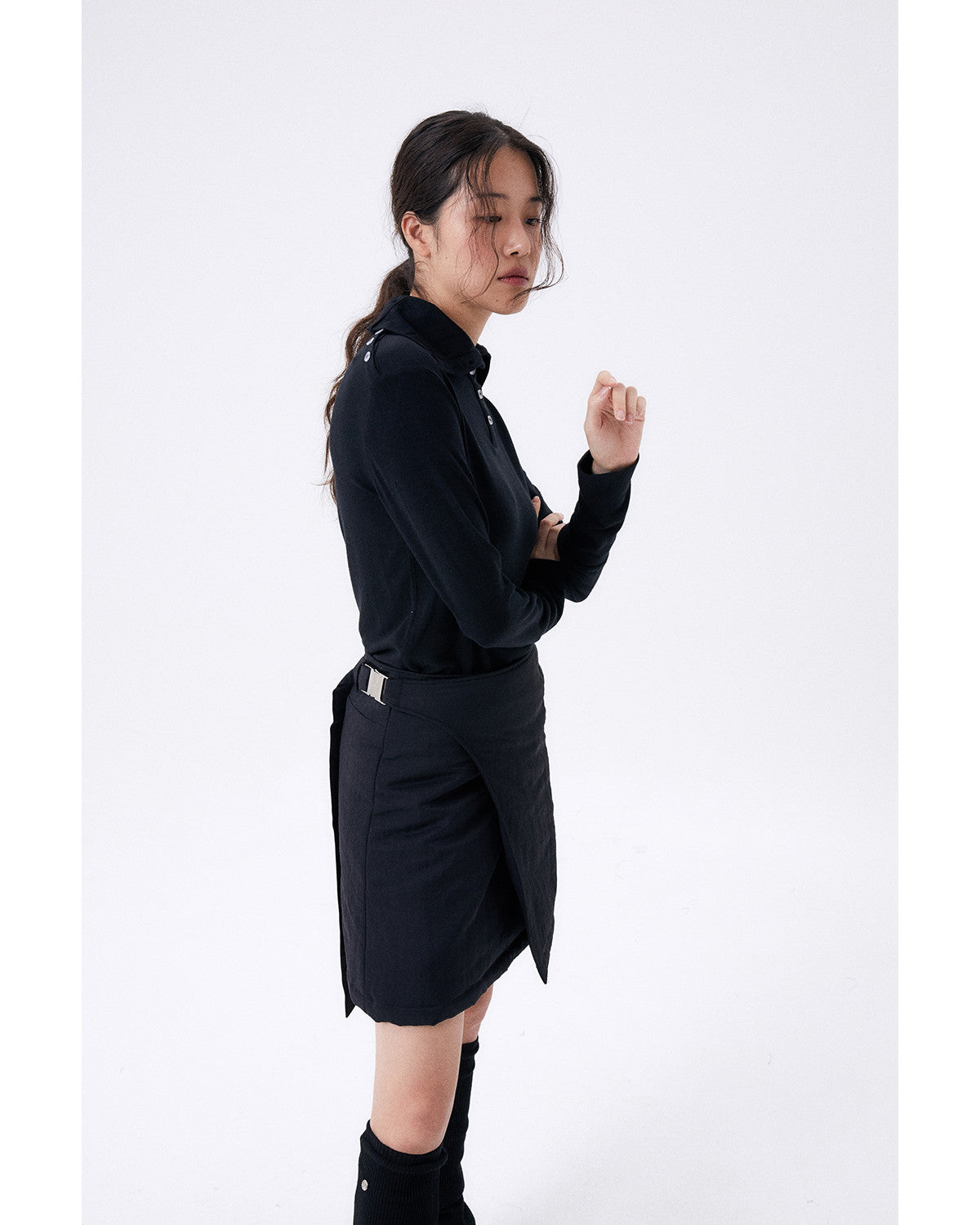 패딩 스커트 / 블랙 - HALOMINIUM  할로미늄 - CAVA LIFE