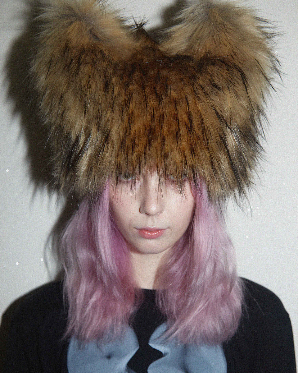 Faux Fur Ear Beanie MIX - KATER 카터 - CAVA LIFE