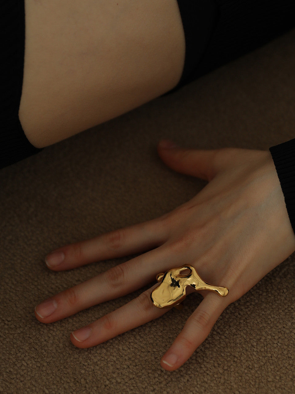 무브먼트링 골드 - GOYU 고유 - CAVA LIFE