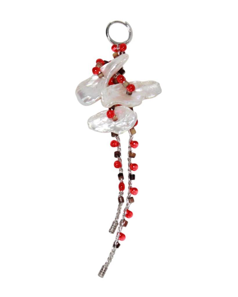 blush blush soluna metallic crochet earring