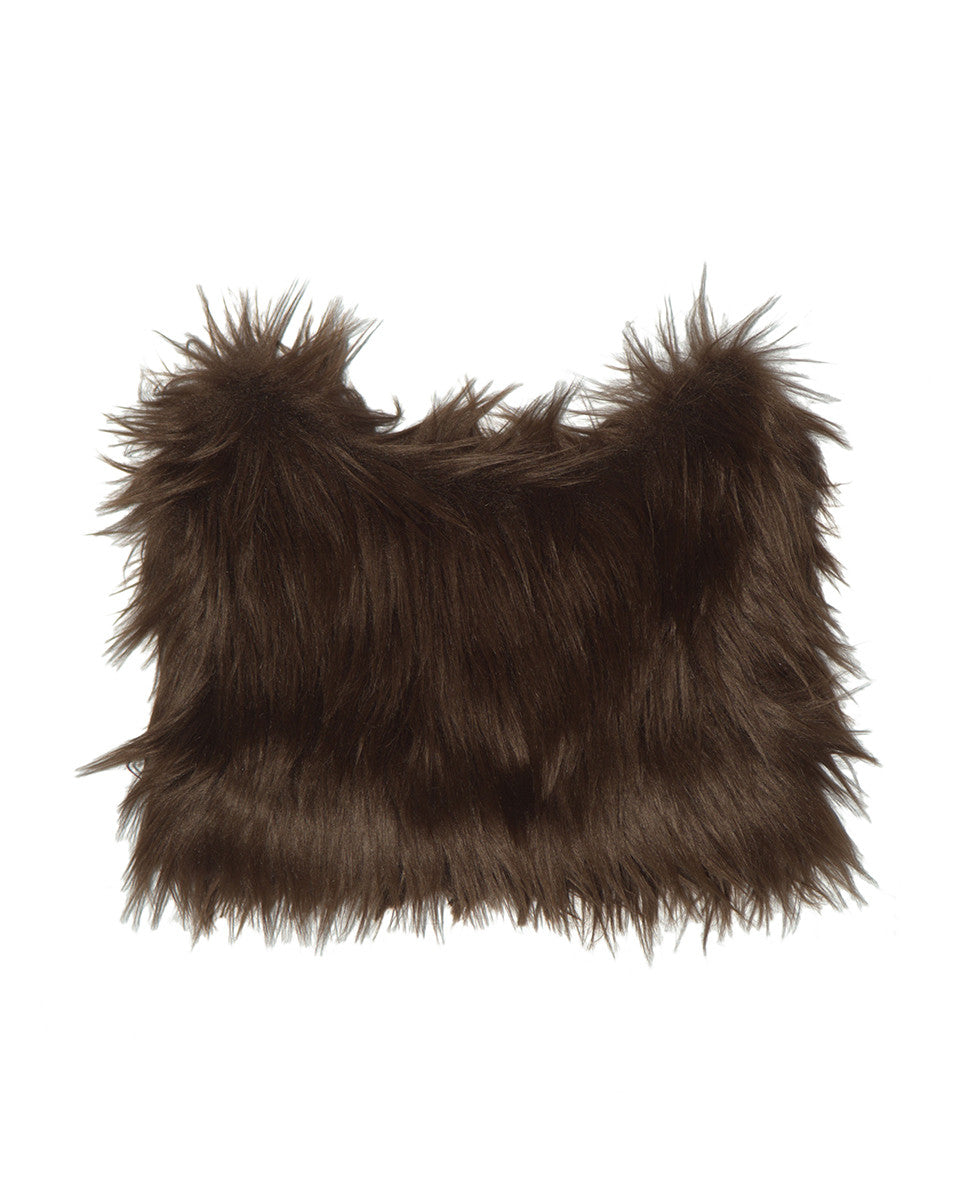 Faux Fur Ear Beanie BROWN - KATER 카터 - CAVA LIFE