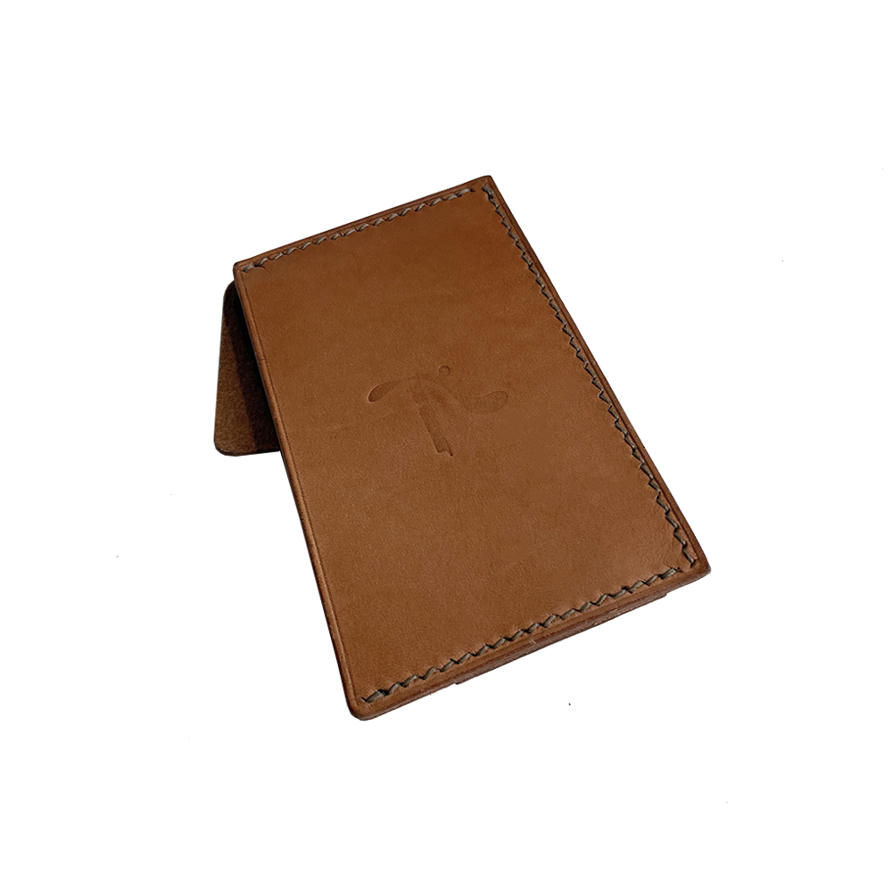 Bulge Card Wallet / Vegetable Tanned Natural - aran/mudgesosi - CAVA LIFE