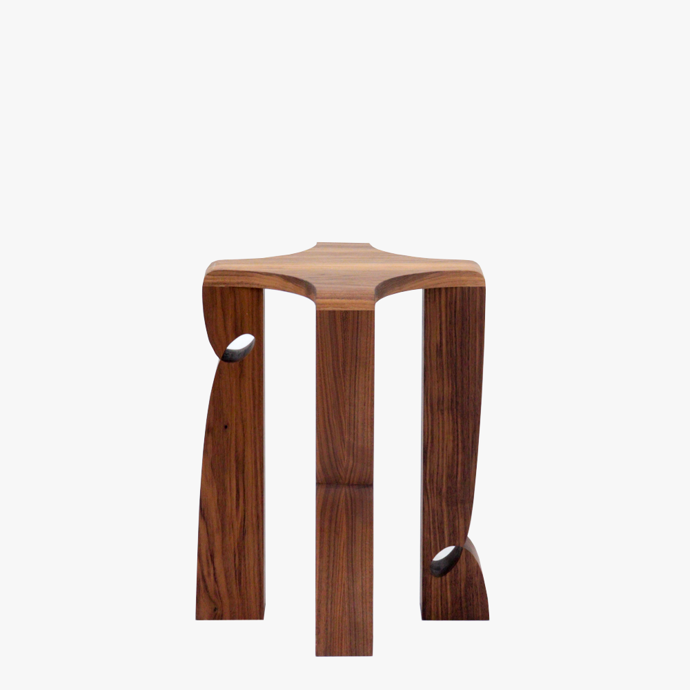 Curly Stool 002 | Walnut