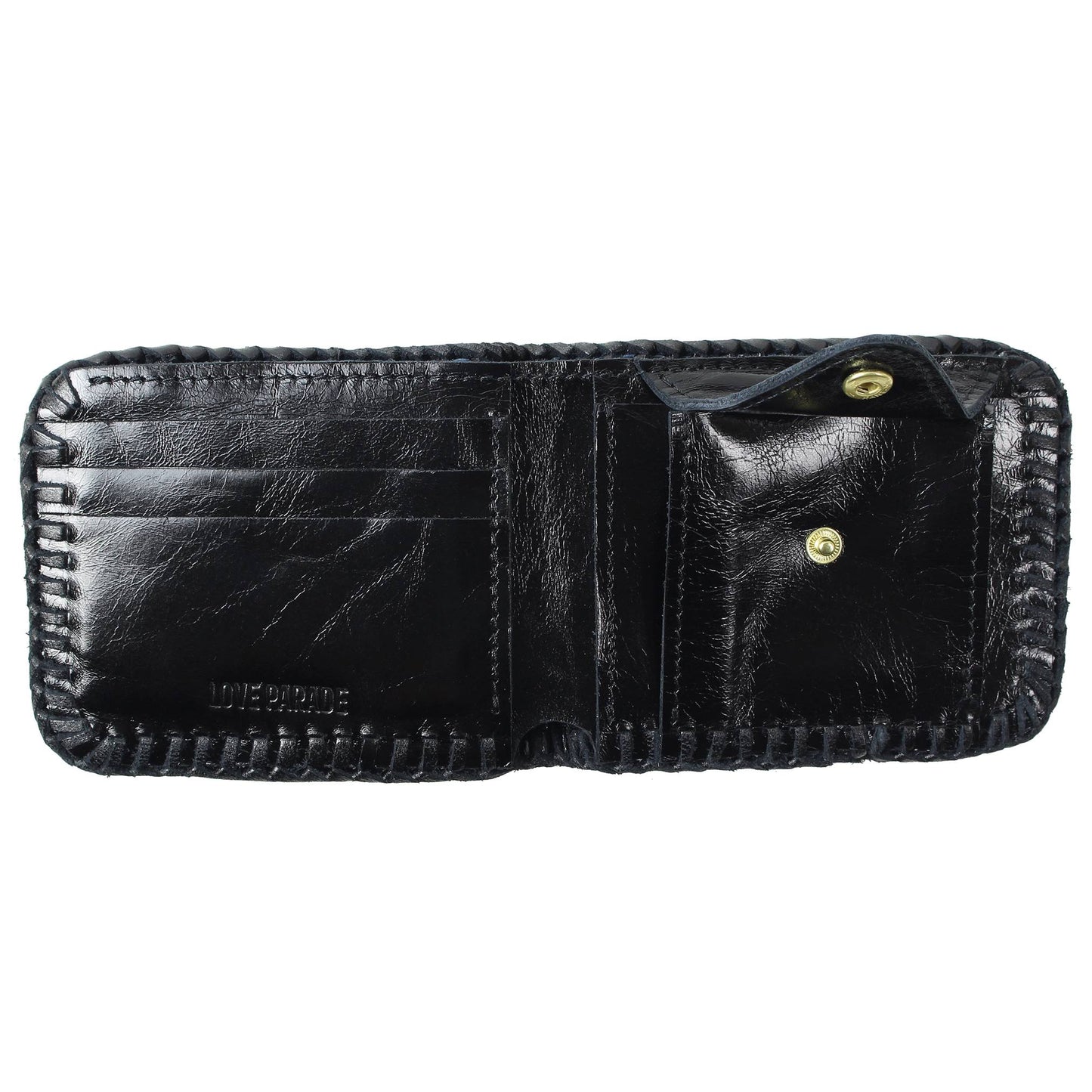 BIFOLD WALLET(Unborn Calf-skin) - Navy - LOVE PARADE 러브퍼레이드 - CAVA LIFE