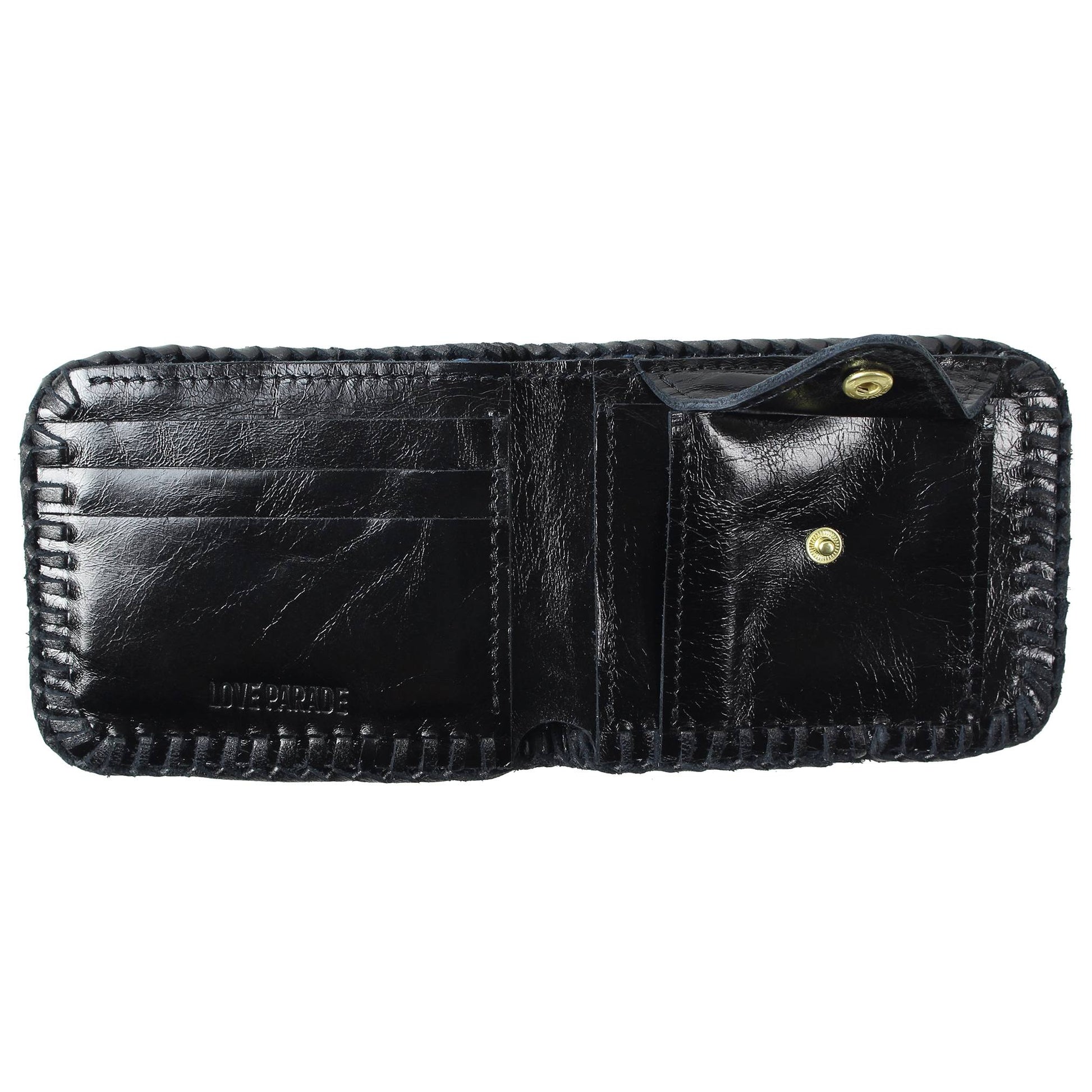 BIFOLD WALLET(Unborn Calf-skin) - Navy - LOVE PARADE 러브퍼레이드 - CAVA LIFE