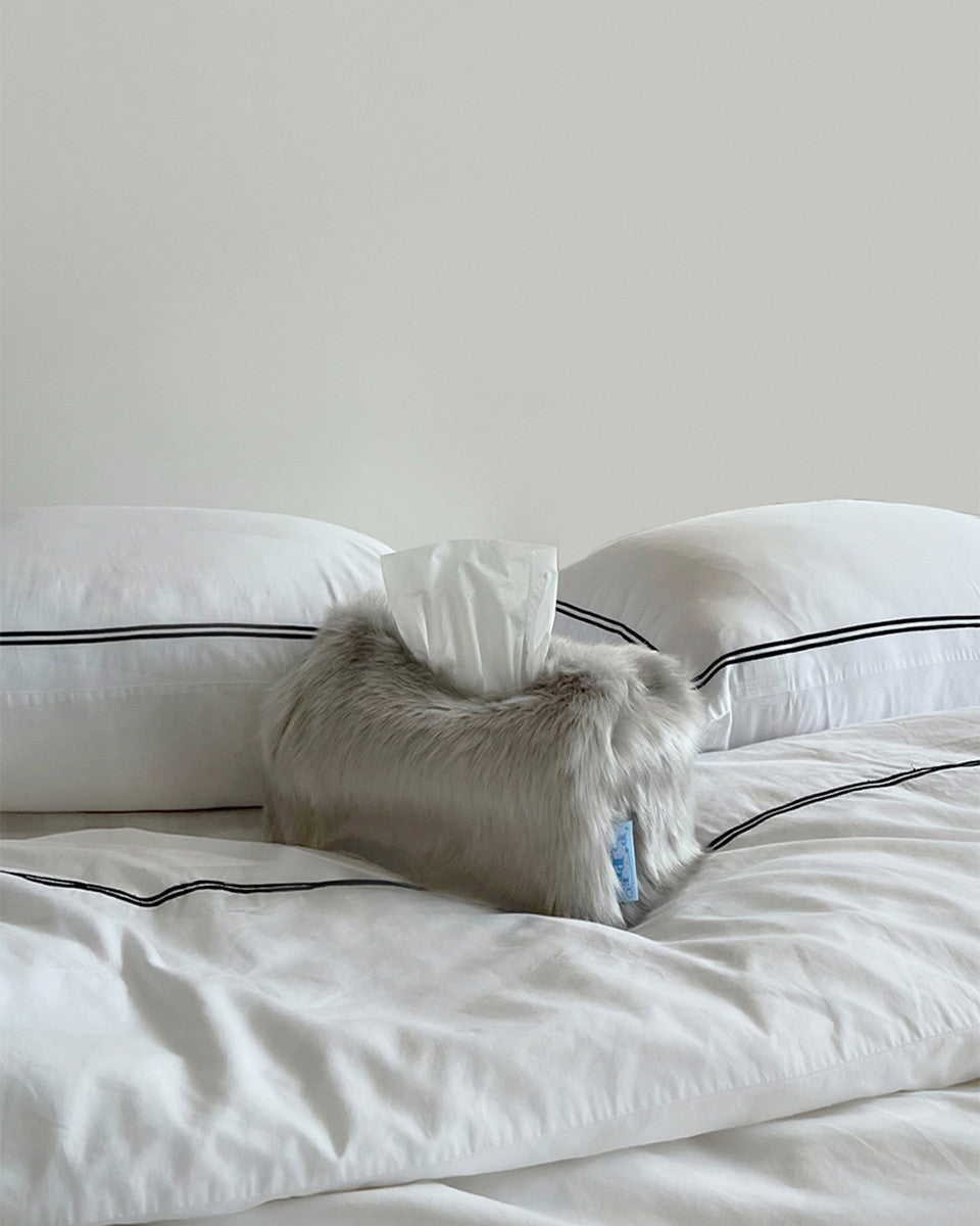 퍼펫 휴지케이스 (그레이) - POUPPET - CAVA LIFE