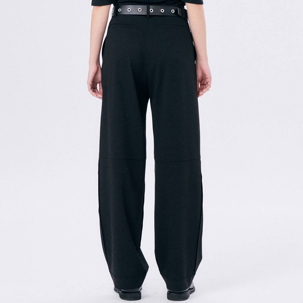 ONE TUCK WOOL PANTS 2 / BLACK - HALOMINIUM  할로미늄 - CAVA LIFE