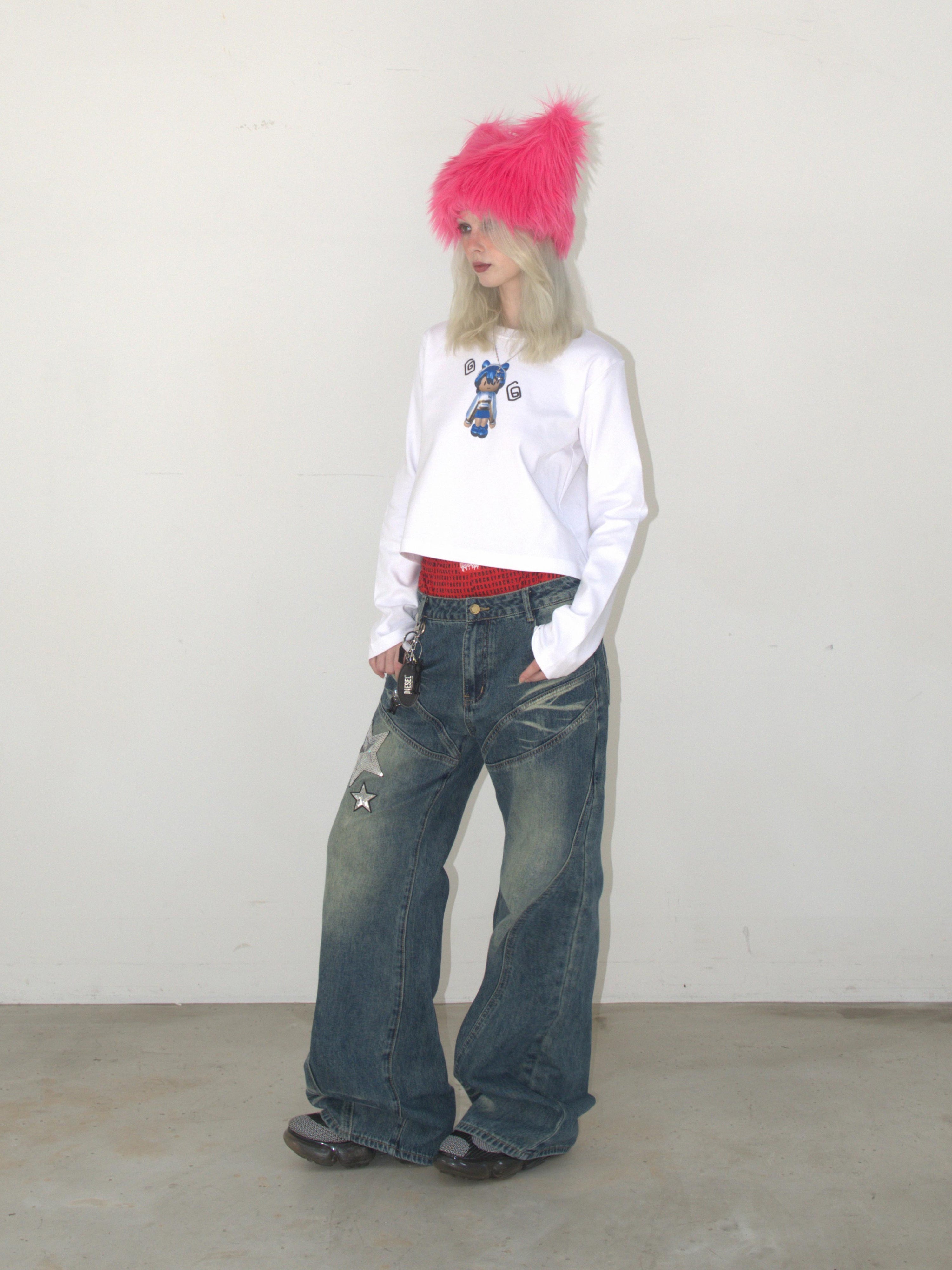 Kater Moji Long Sleeve WHITE - KATER 카터 - CAVA LIFE