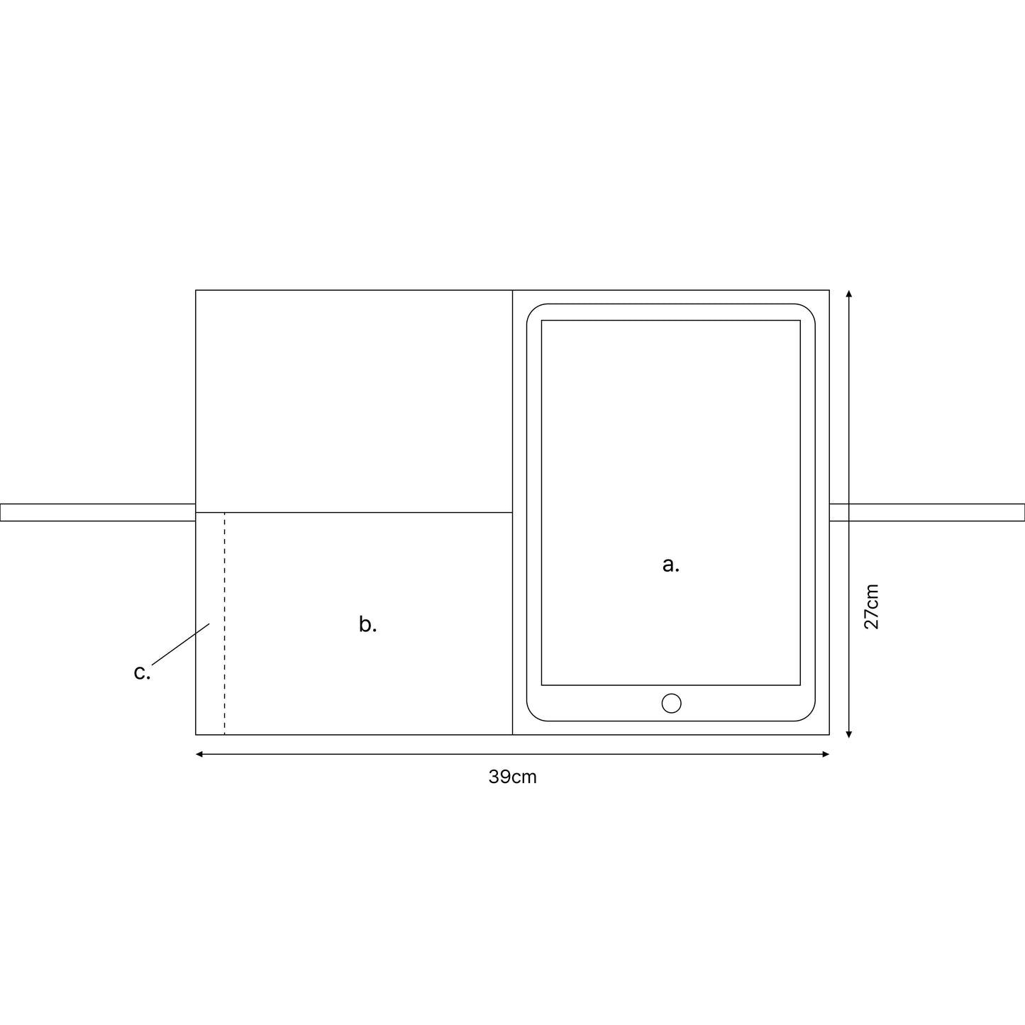 Jumping Star Pouch (mint/gray)