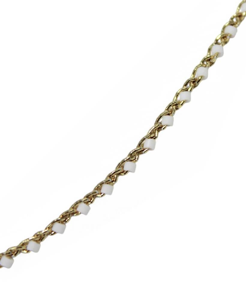 lightfall metallic crochet necklace