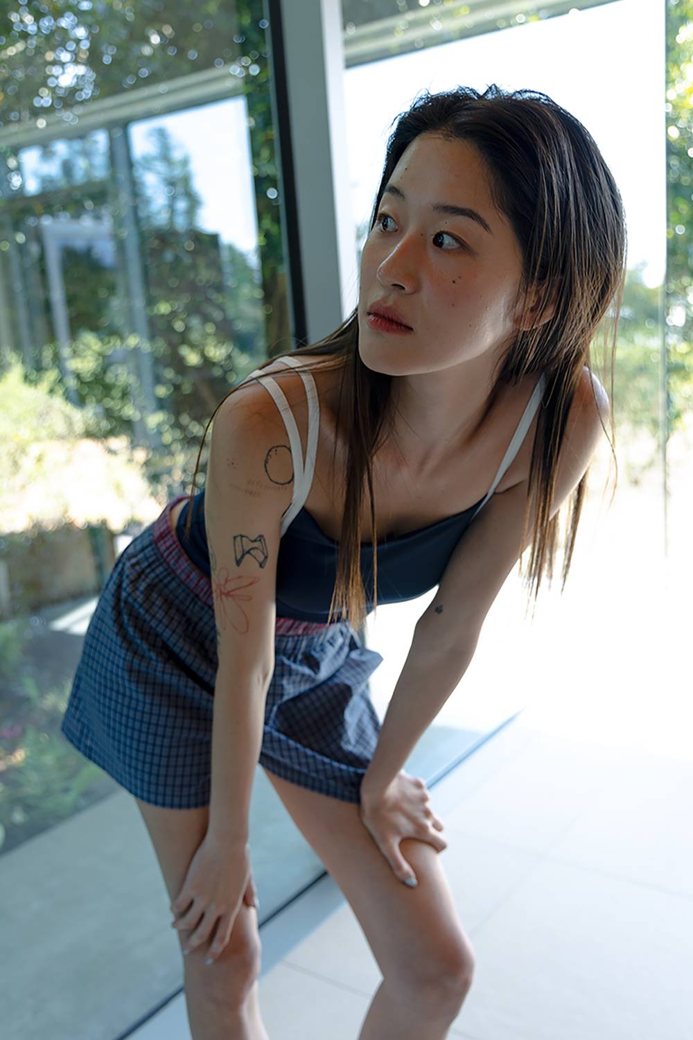 LINE SWIM TOP / NAVY