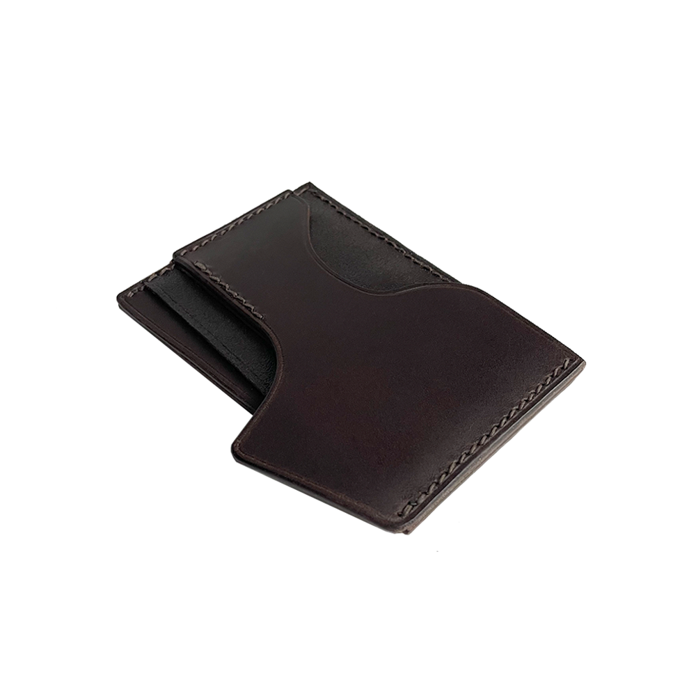 Bulge Card Wallet / Vegetable Tanned Apollo - aran/mudgesosi - CAVA LIFE