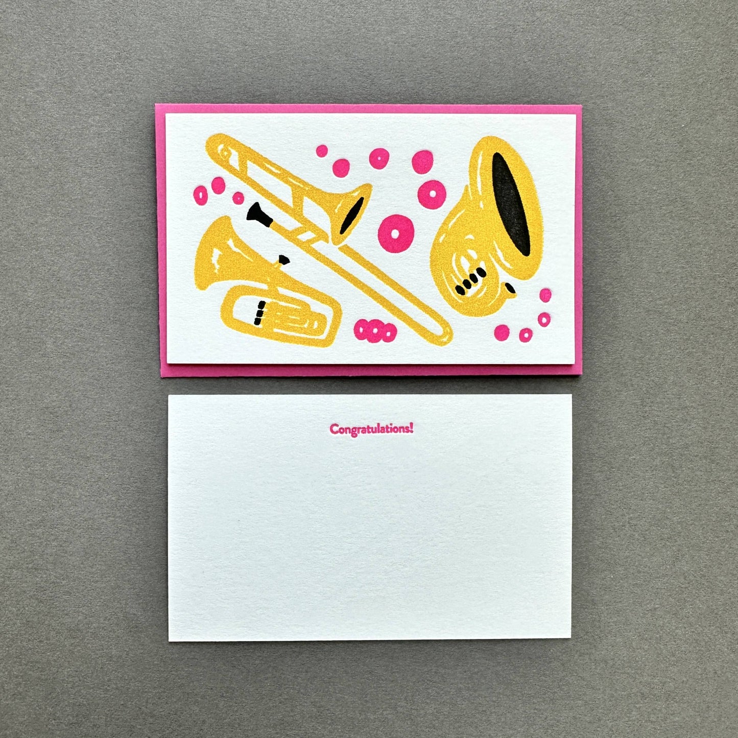 [SMALL PLATES] Brass Band Message Card