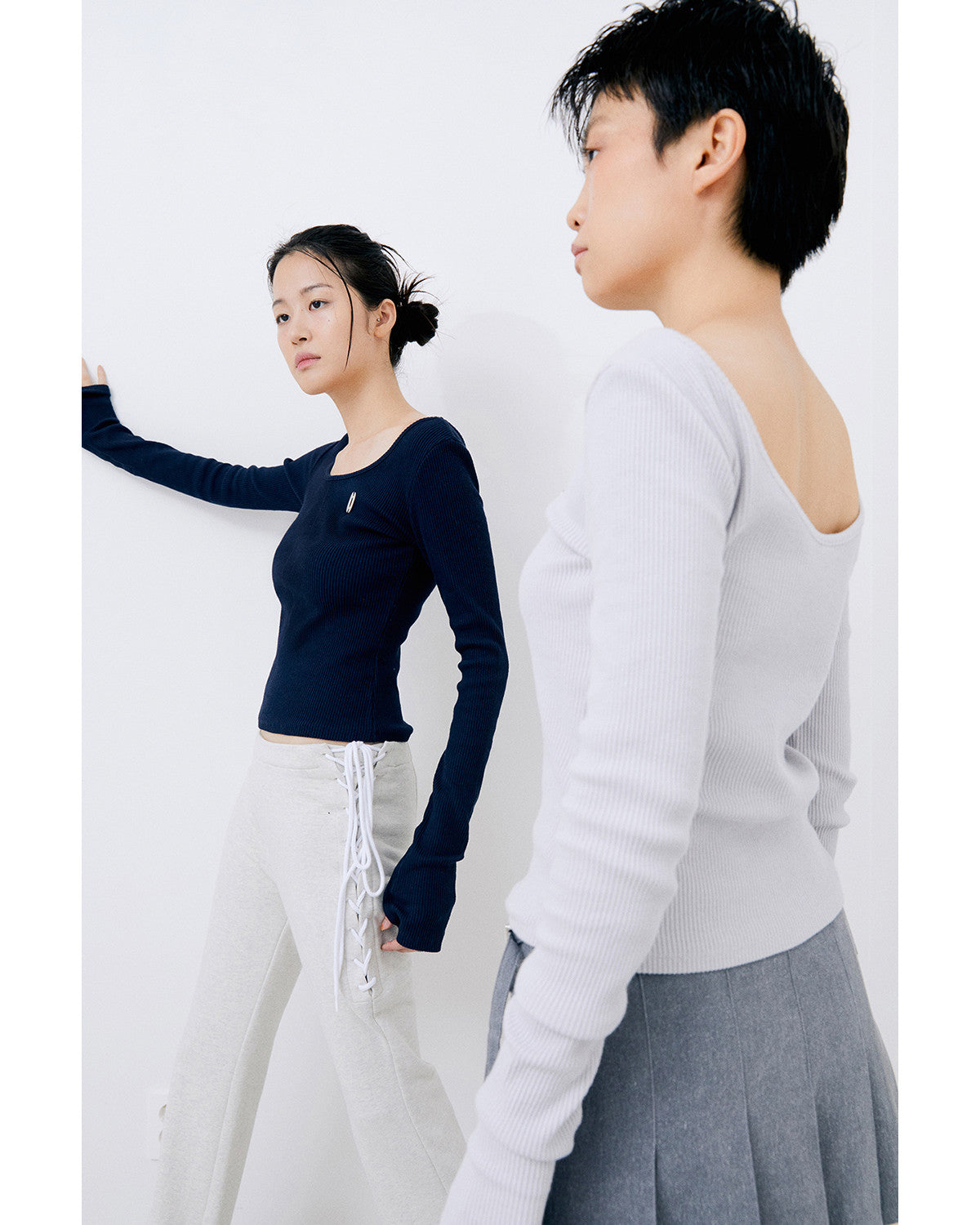 레이스 업 트레이닝 팬츠 / 오트밀 - HALOMINIUM  할로미늄 - CAVA LIFE