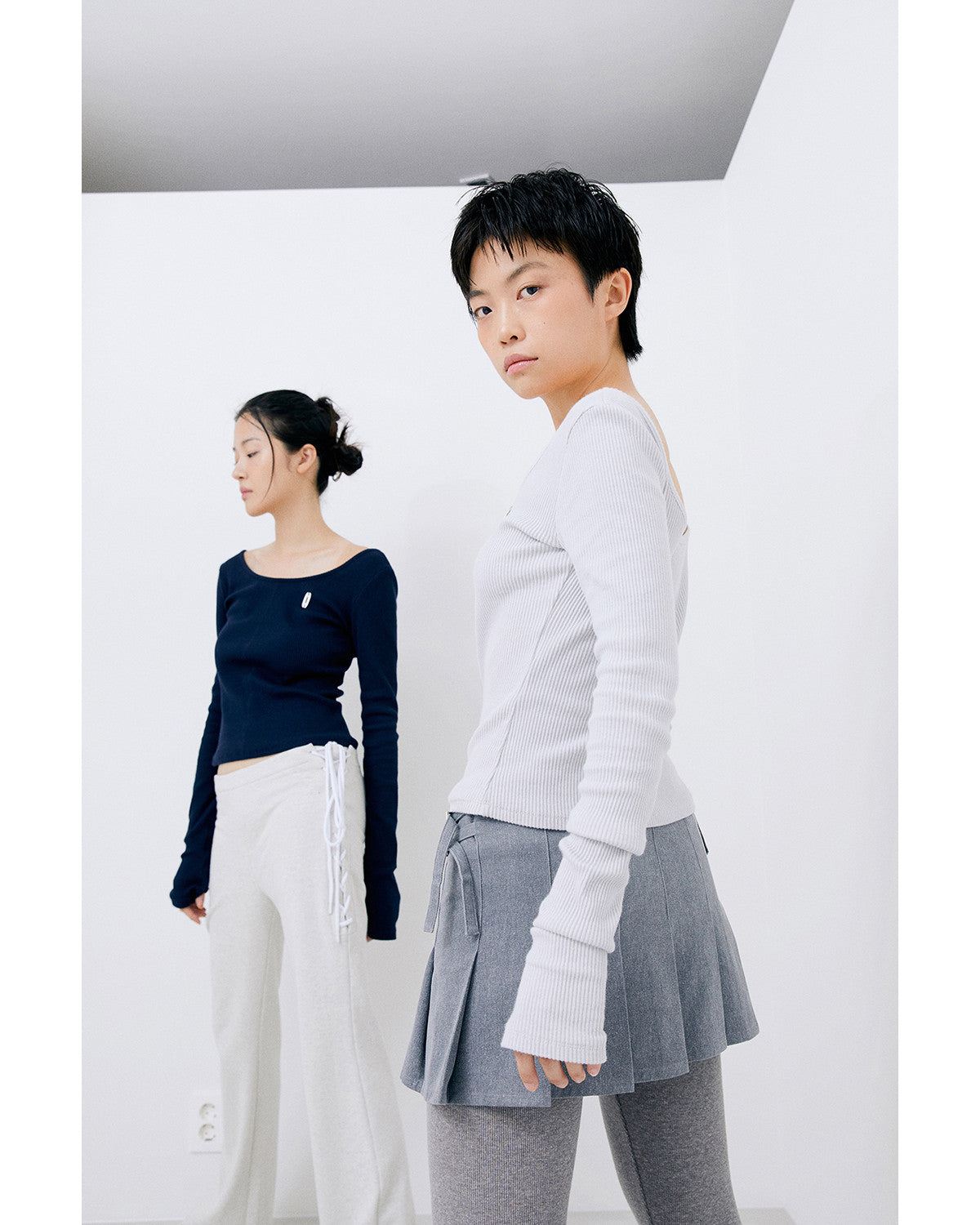 레이스 업 트레이닝 팬츠 / 오트밀 - HALOMINIUM  할로미늄 - CAVA LIFE