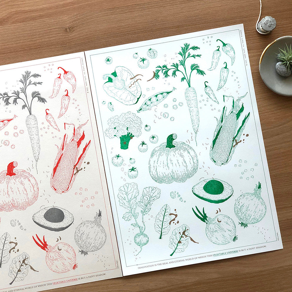 Vegetable Universe 포스터 - PAPER PLATE 페이퍼플레이트 - CAVA LIFE