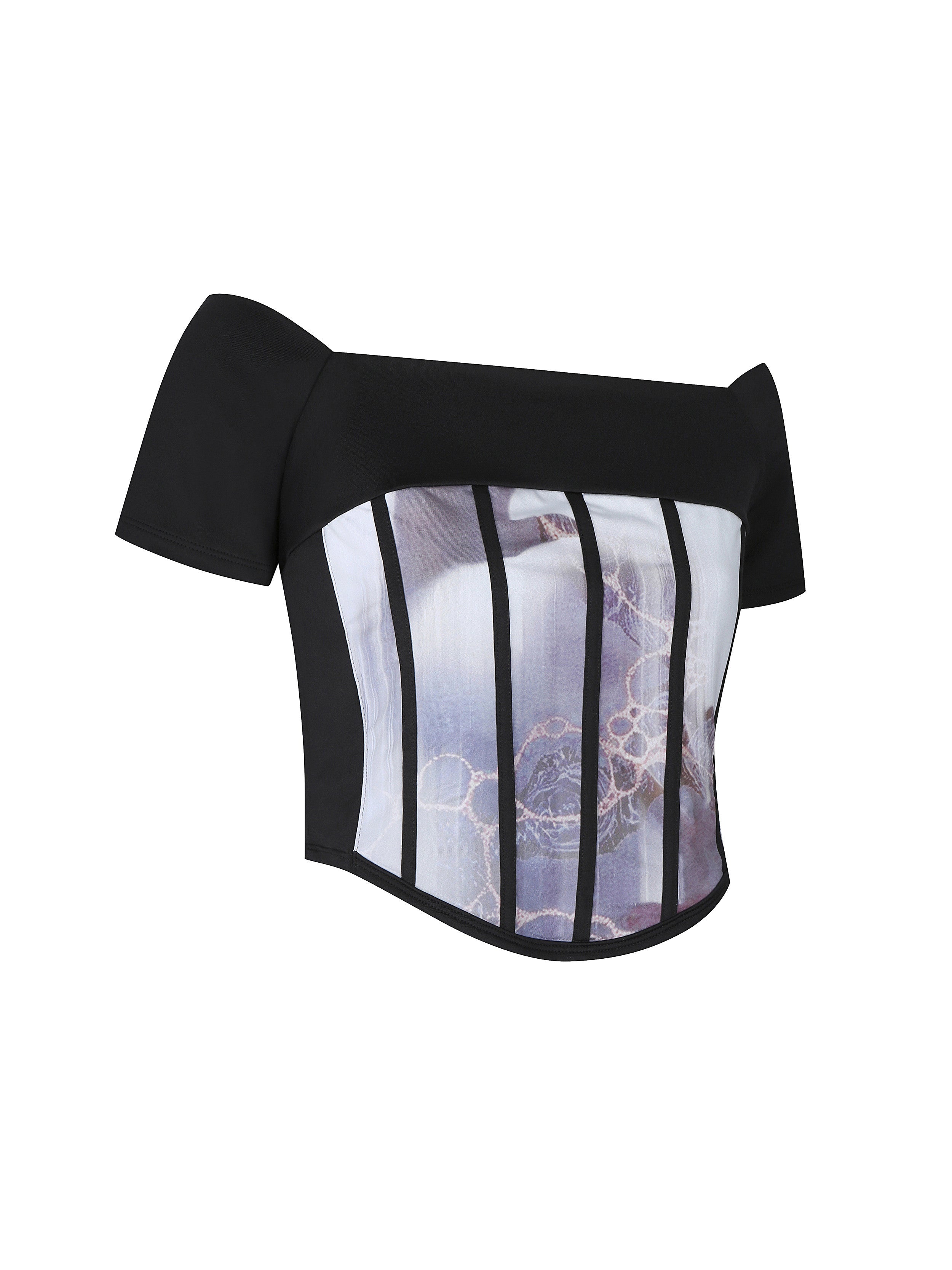 Take It Out Corset Off-Shoulder BLACK - KATER 카터 - CAVA LIFE