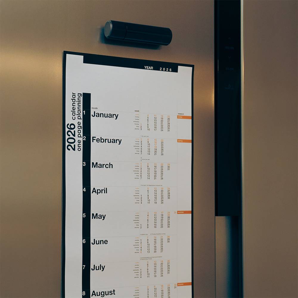 2026 롤 캘린더 One Page Calendar