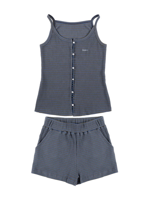 STRIPE JERSEY SET UP (BLUE)