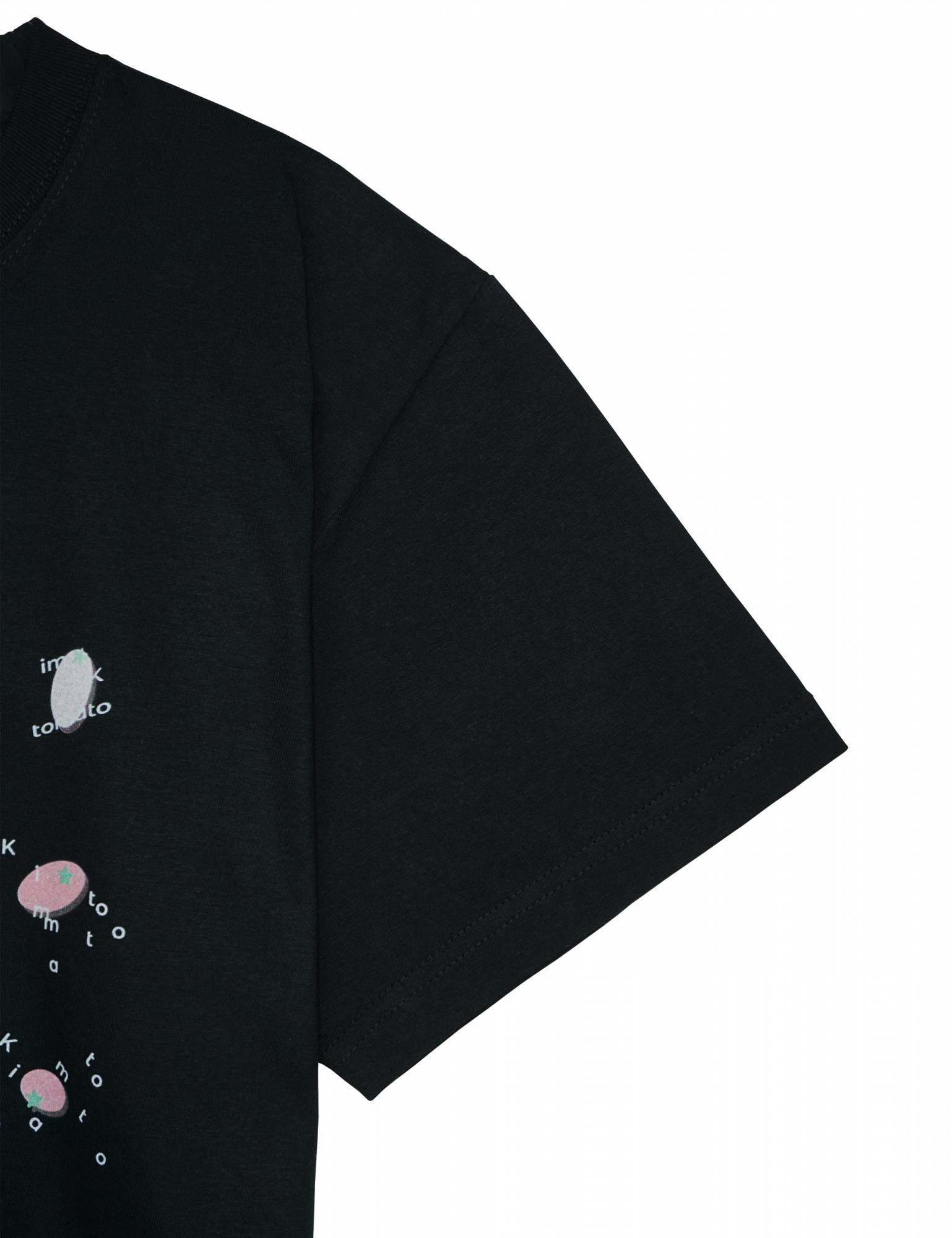 KIM TOMATO T-SHIRTS [BLACK]
