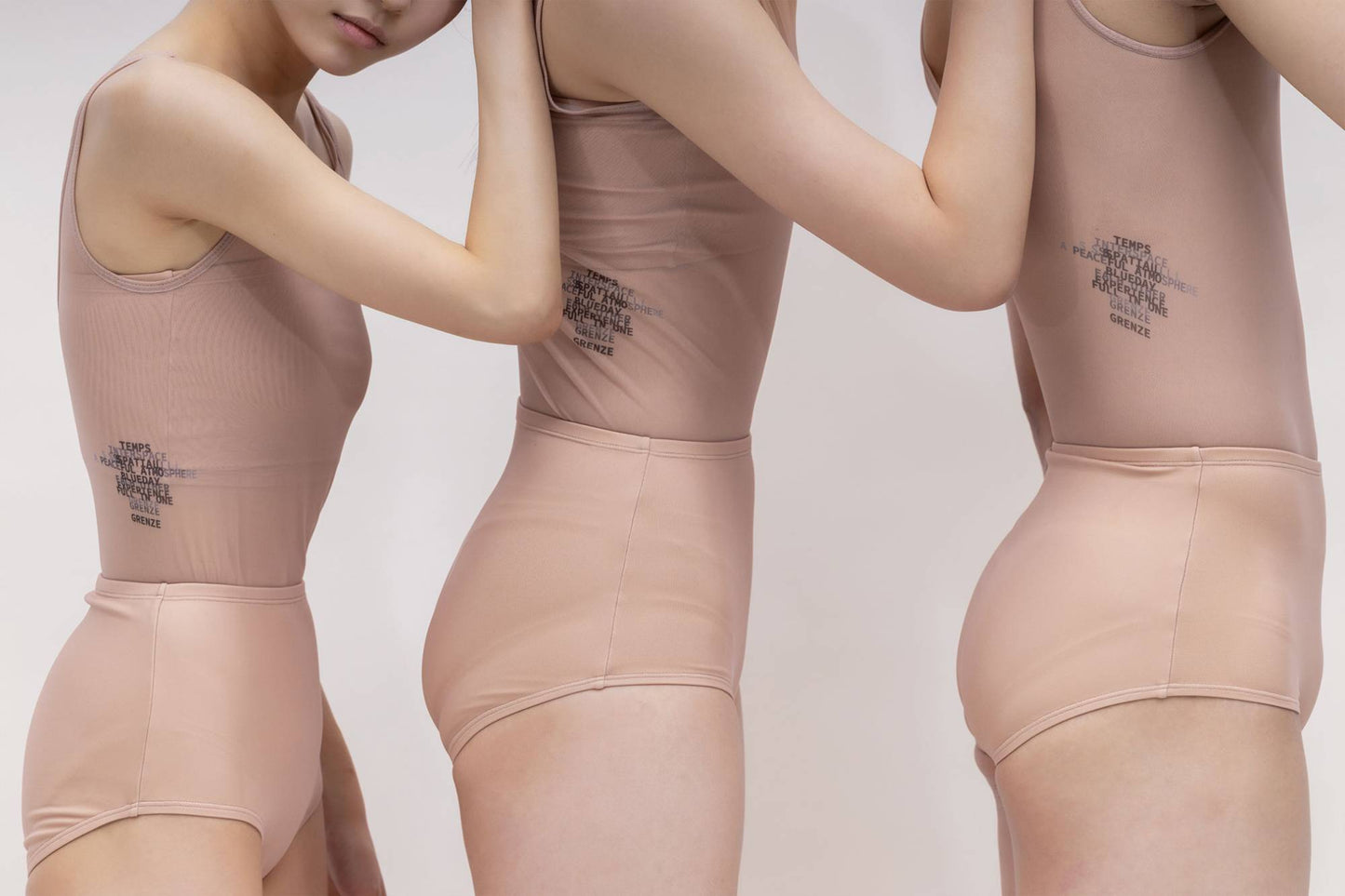 SHEER LAYERED BODYSUIT [NUDE]