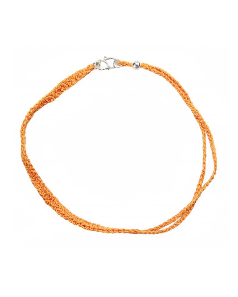 crochet choker/ orange