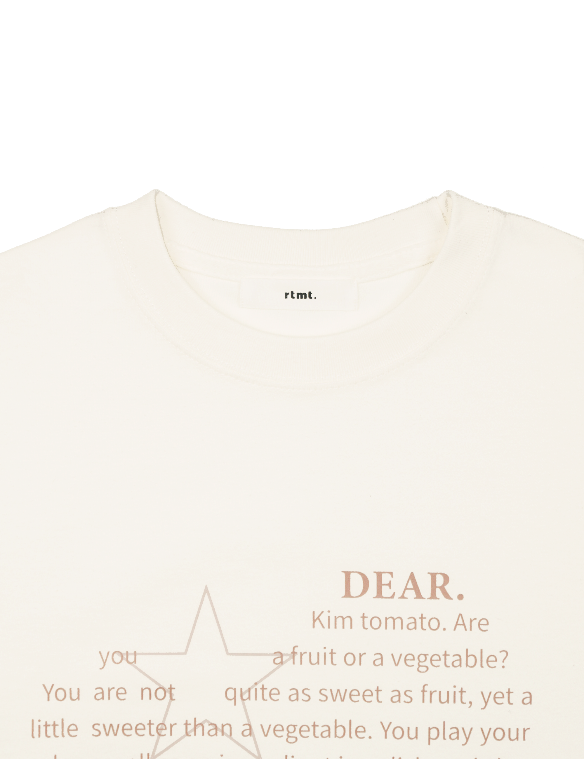 HEART LETTERING T-SHIRTS [IVORY]